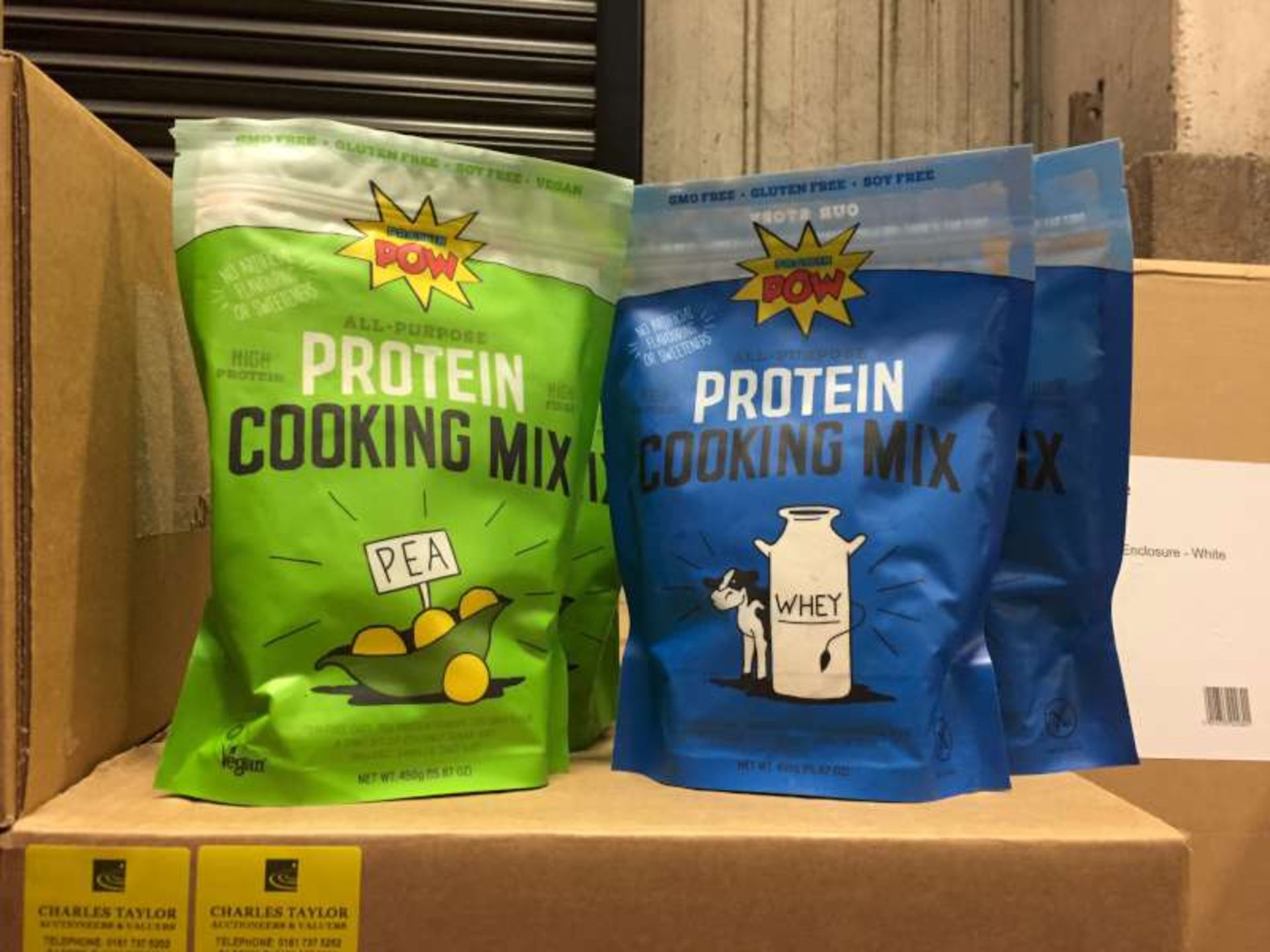 24 X 450G BAGS OF ALL PURPOSE PROTEIN COOKING MIX IN 2 BOXES