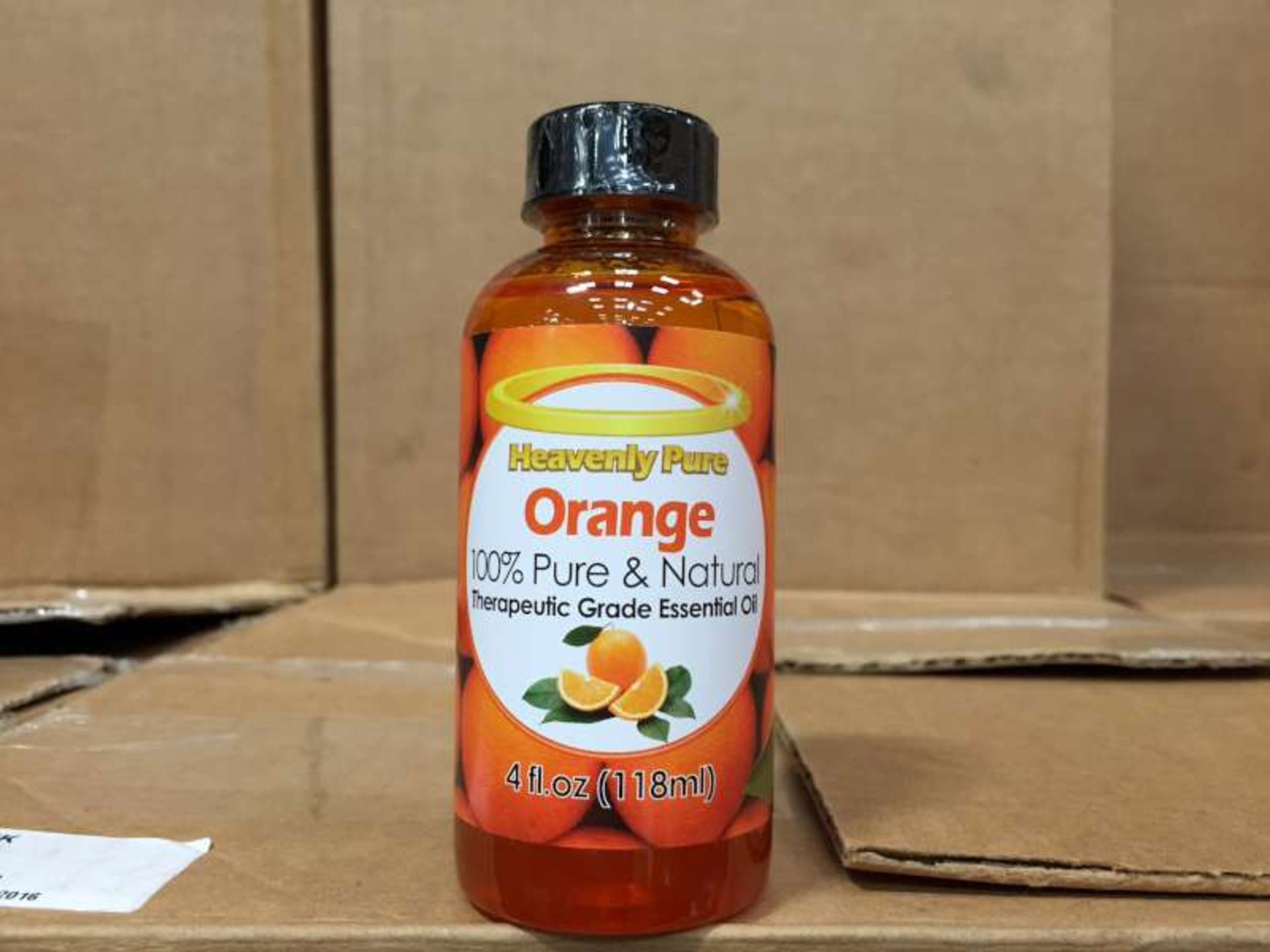 50 X 118 ML BOTTLES OF HEAVENLY PURE ORANGE 100% PURE AND NATURAL THERAPEUTIC GRADE ESSENTIAL OIL IN