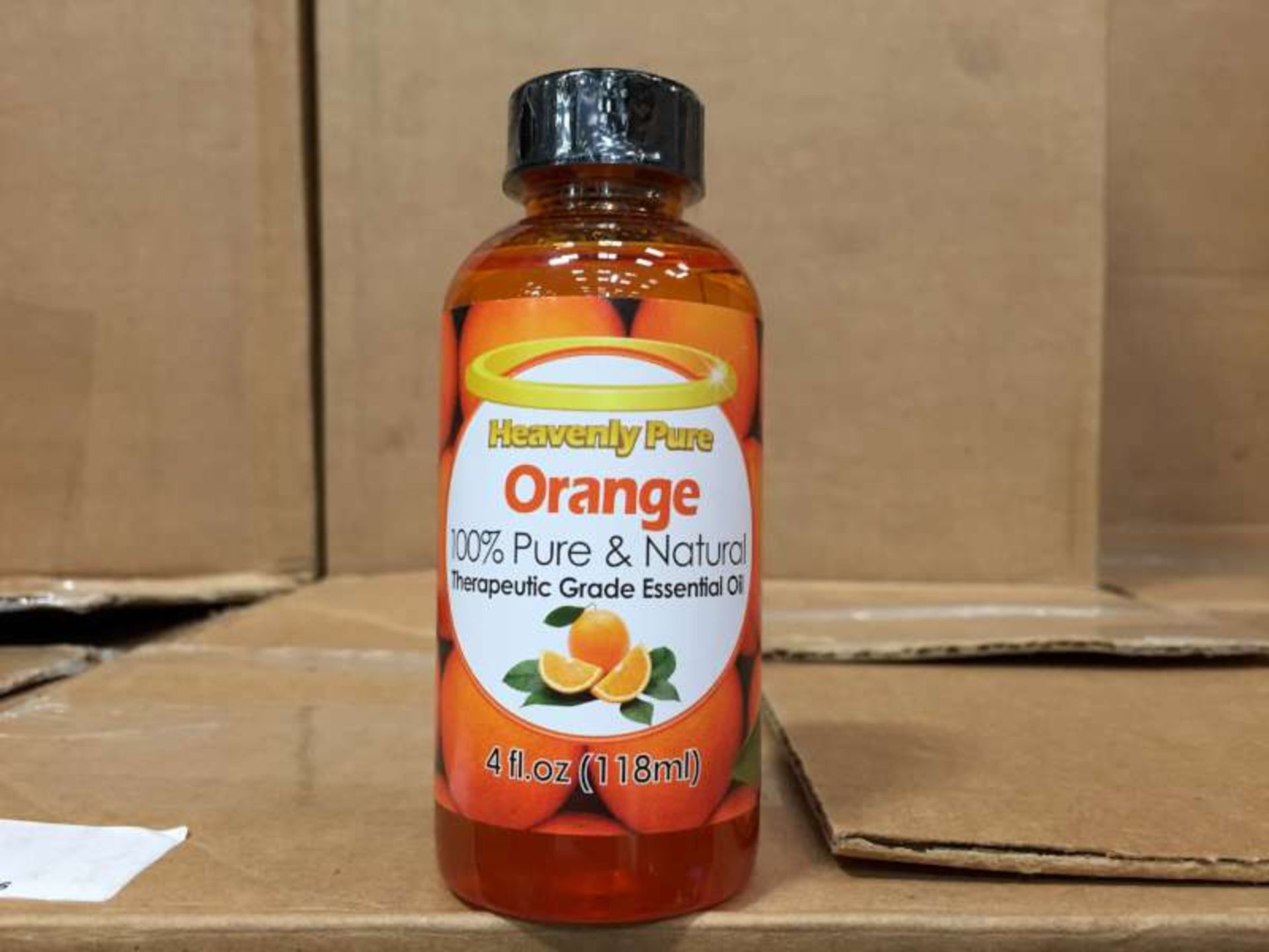 50 X 118 ML BOTTLES OF HEAVENLY PURE ORANGE 100% PURE AND NATURAL THERAPEUTIC GRADE ESSENTIAL OIL IN