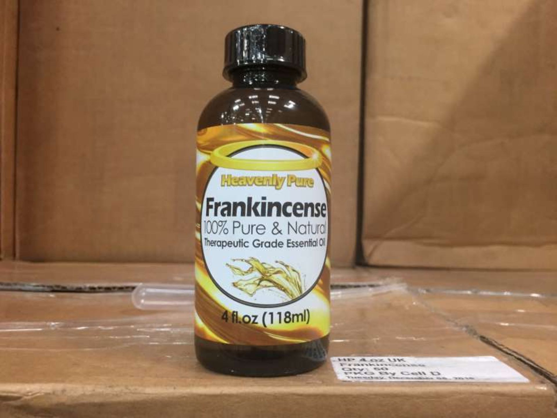 50 X 118 ML BOTTLES OF HEAVENLY PURE FRANKINCENSE 100% PURE AND NATURAL THERAPEUTIC GRADE