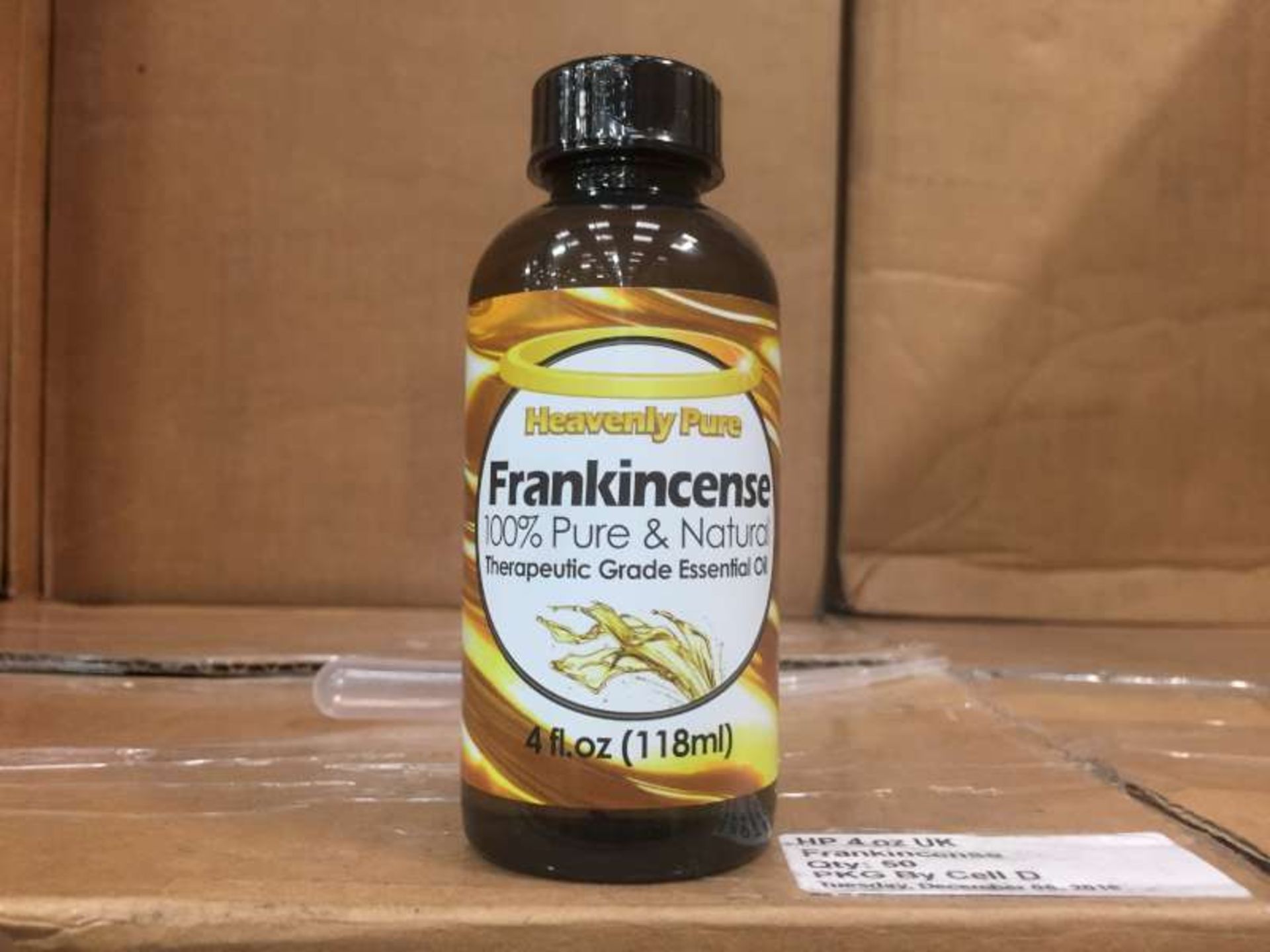 50 X 118 ML BOTTLES OF HEAVENLY PURE FRANKINCENSE 100% PURE AND NATURAL THERAPEUTIC GRADE