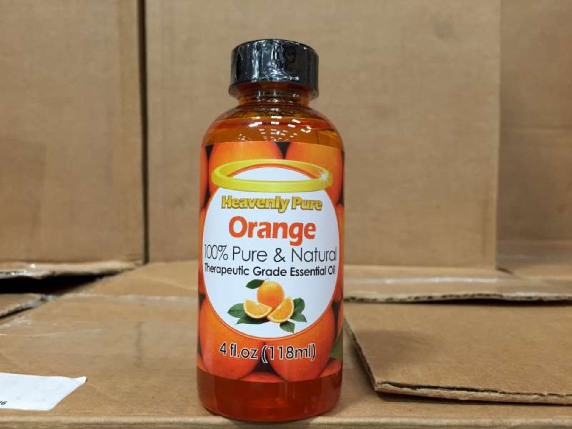 50 X 118 ML BOTTLES OF HEAVENLY PURE ORANGE 100% PURE AND NATURAL THERAPEUTIC GRADE ESSENTIAL OIL IN