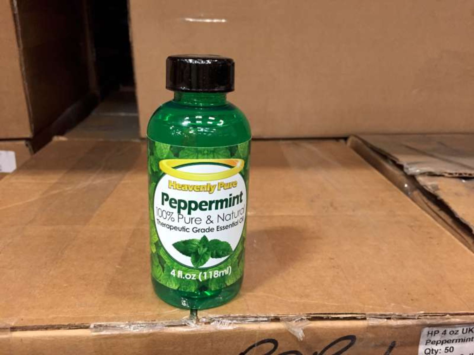 50 X 118 ML BOTTLES OF HEAVENLY PURE PEPPERMINT 100% PURE AND NATURAL THERAPEUTIC GRADE ESSENTIAL