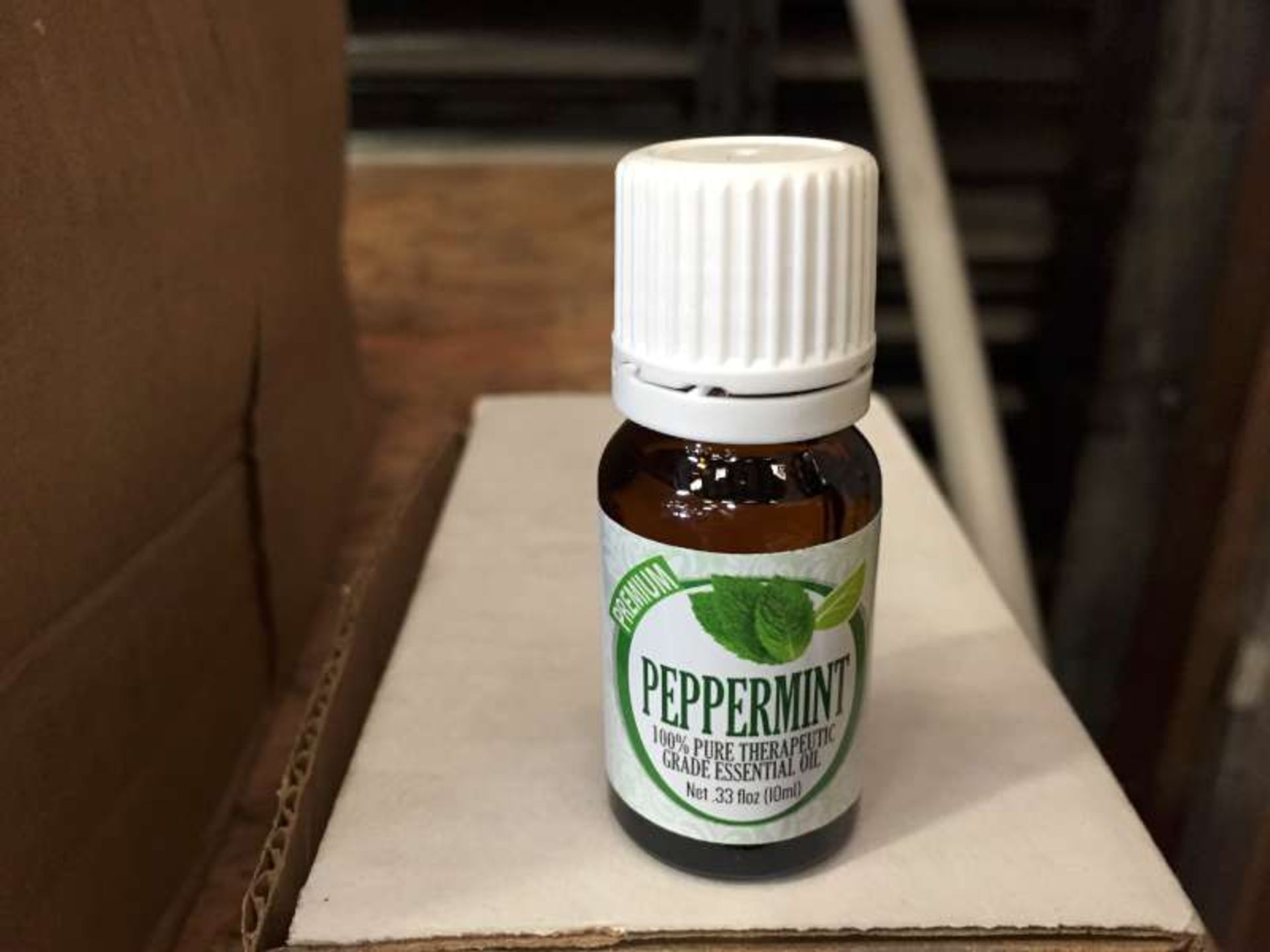 100 X 10 ML BOTTLES OF HEALING SOLUTIONS PEPPERMINT 100% PURE THERAPEUTIC GRADE ESSENTIAL OIL IN 1