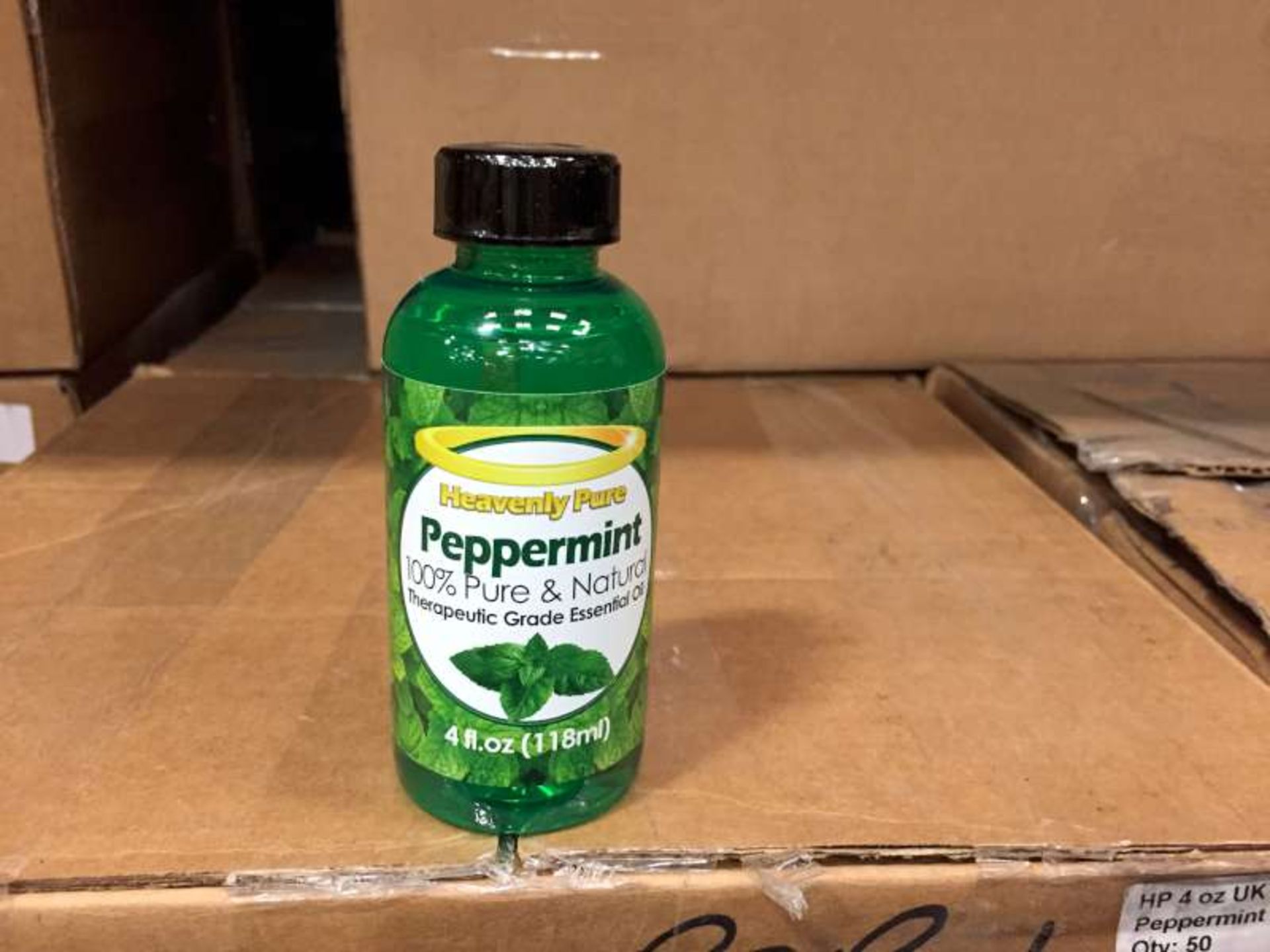 50 X 118 ML BOTTLES OF HEAVENLY PURE PEPPERMINT 100% PURE AND NATURAL THERAPEUTIC GRADE ESSENTIAL