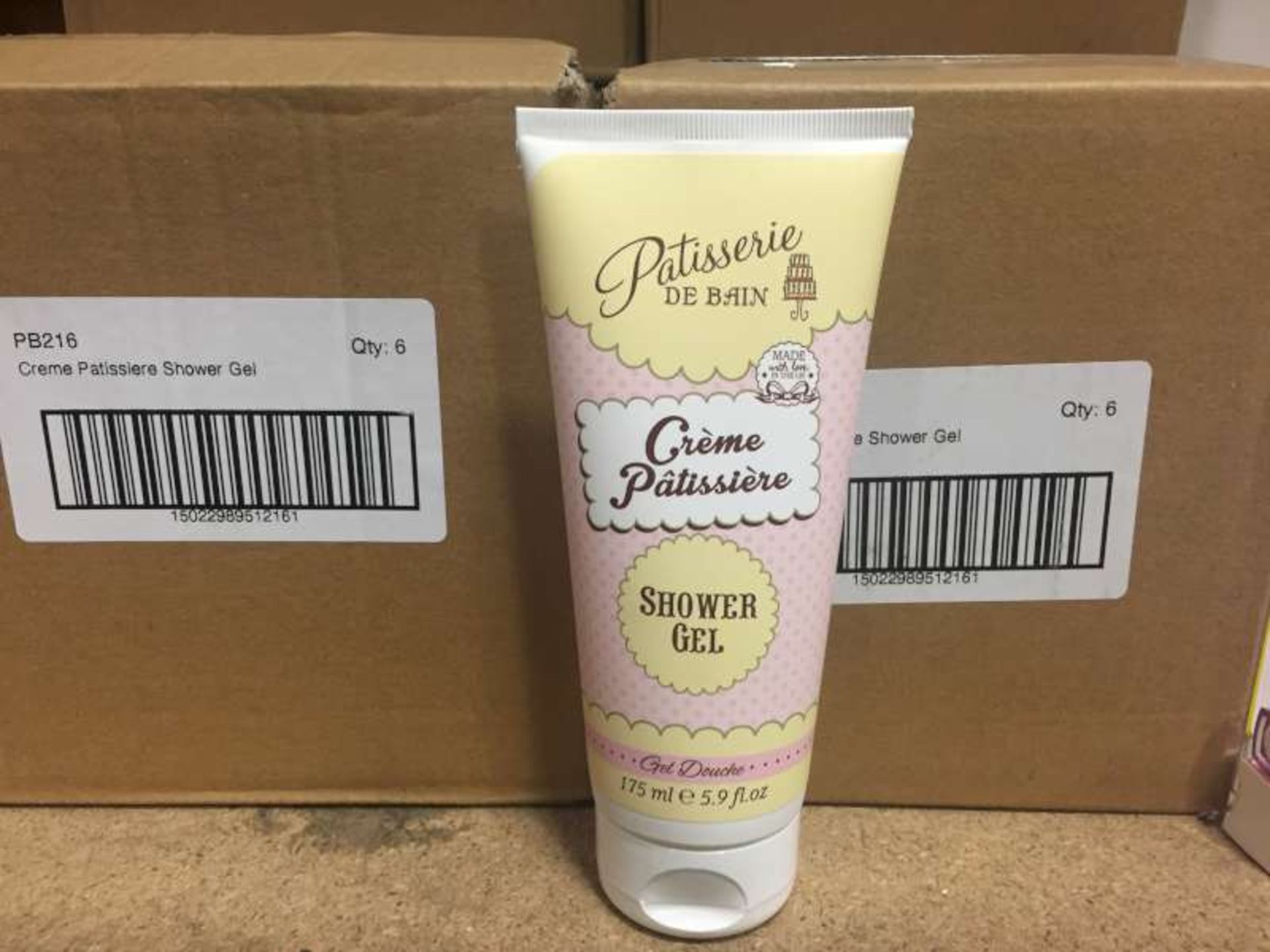 54 X 150 ML TUBES OF CRÈME PATISSIERE SHOWER GEL IN 9 BOXES