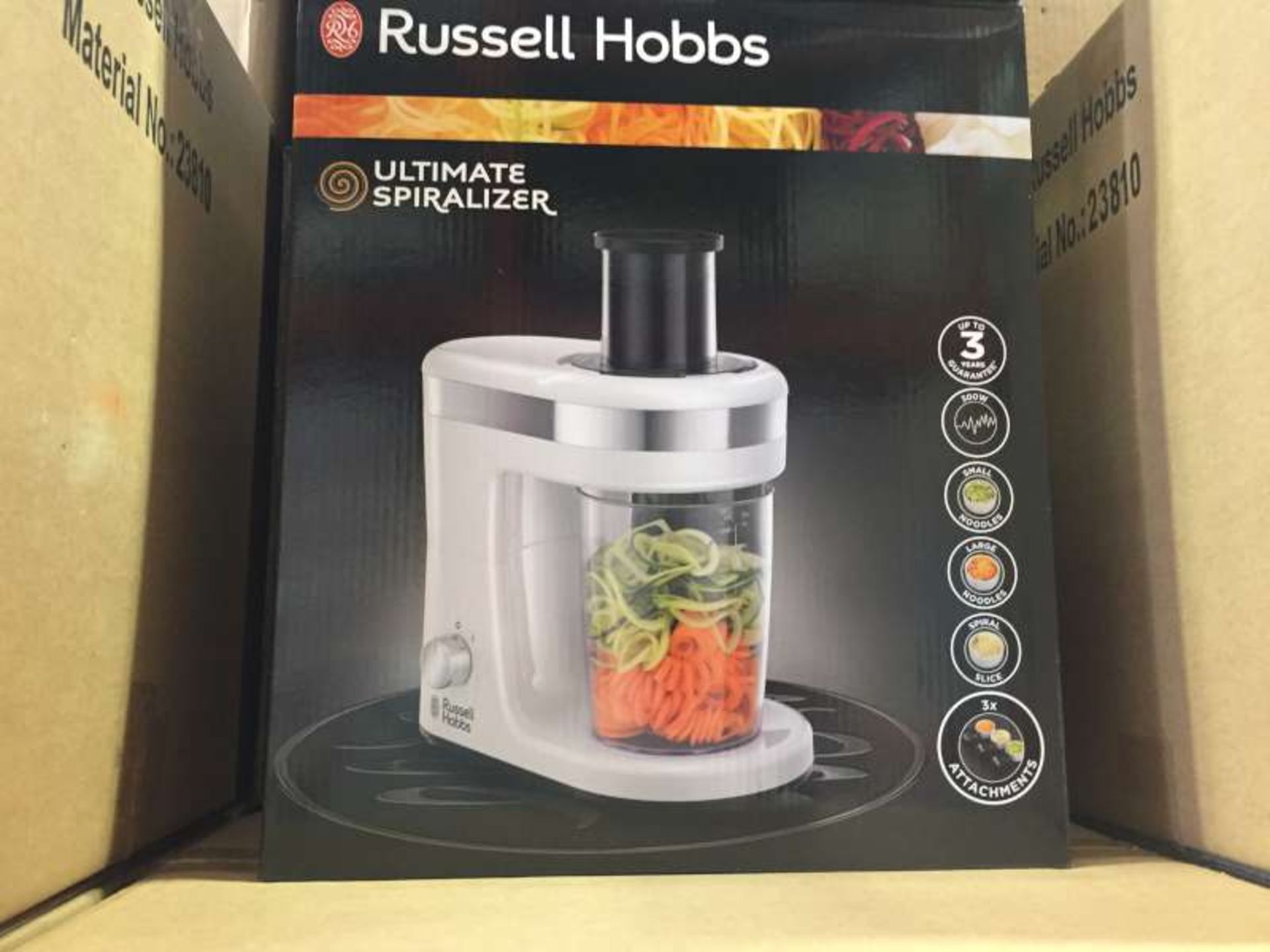 6 X RUSSELL HOBBS ULTIMATE SPIRALIZERS IN 3 BOXES