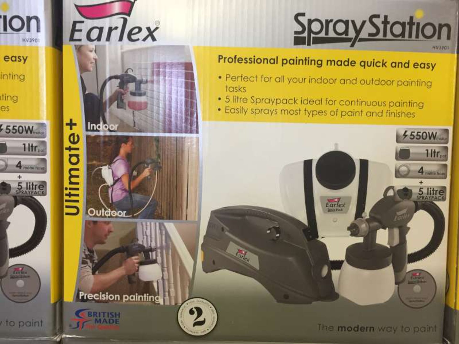 3 X BRAND NEW BOXED EARLEX SPRAY STATIONS