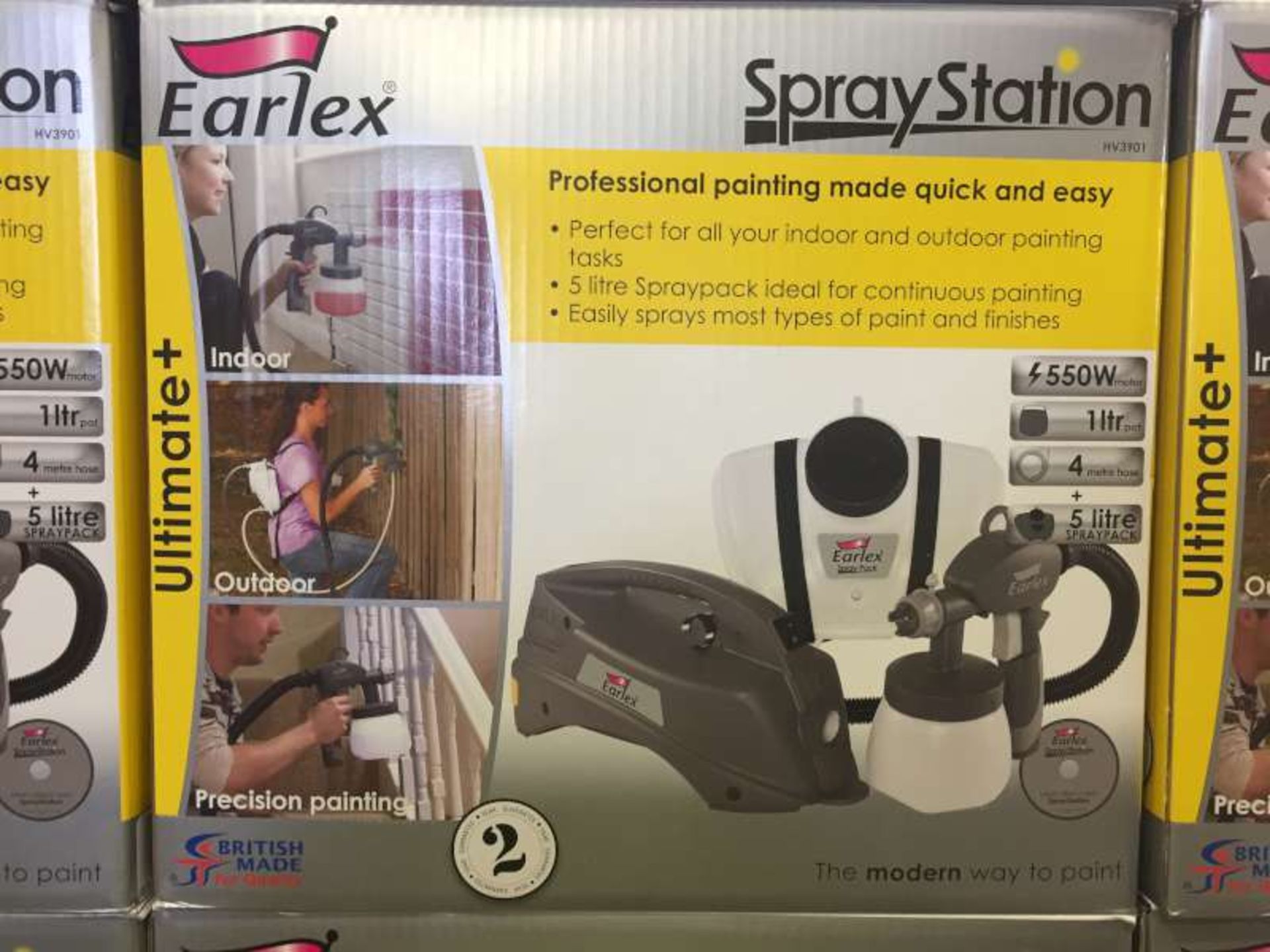 3 X BRAND NEW BOXED EARLEX SPRAY STATIONS