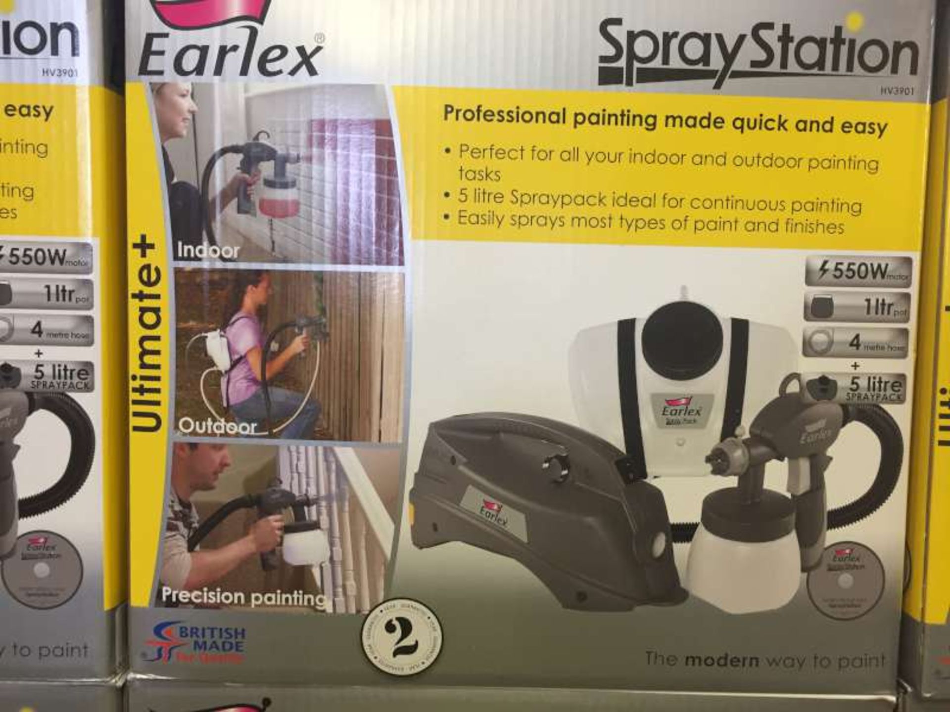 3 X BRAND NEW BOXED EARLEX SPRAY STATIONS