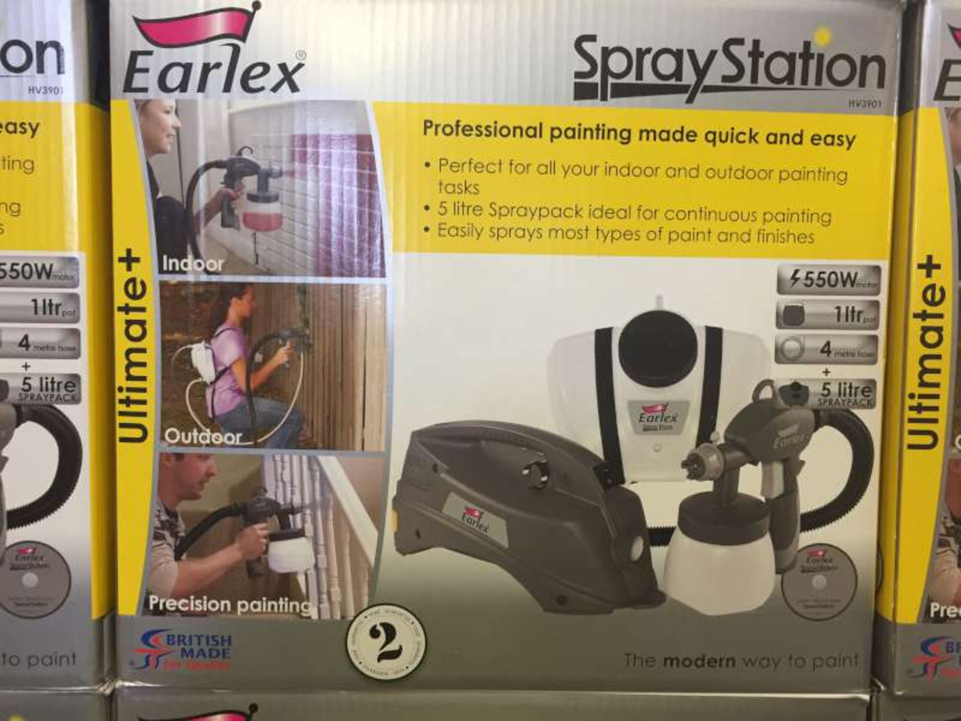 3 X BRAND NEW BOXED EARLEX SPRAY STATIONS