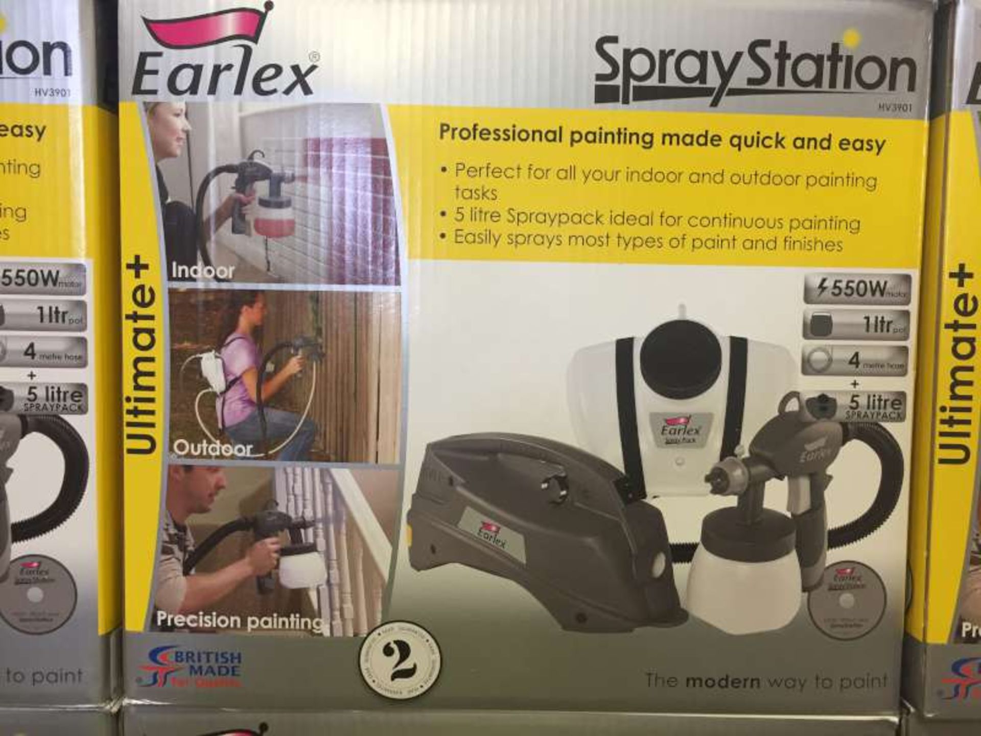 3 X BRAND NEW BOXED EARLEX SPRAY STATIONS