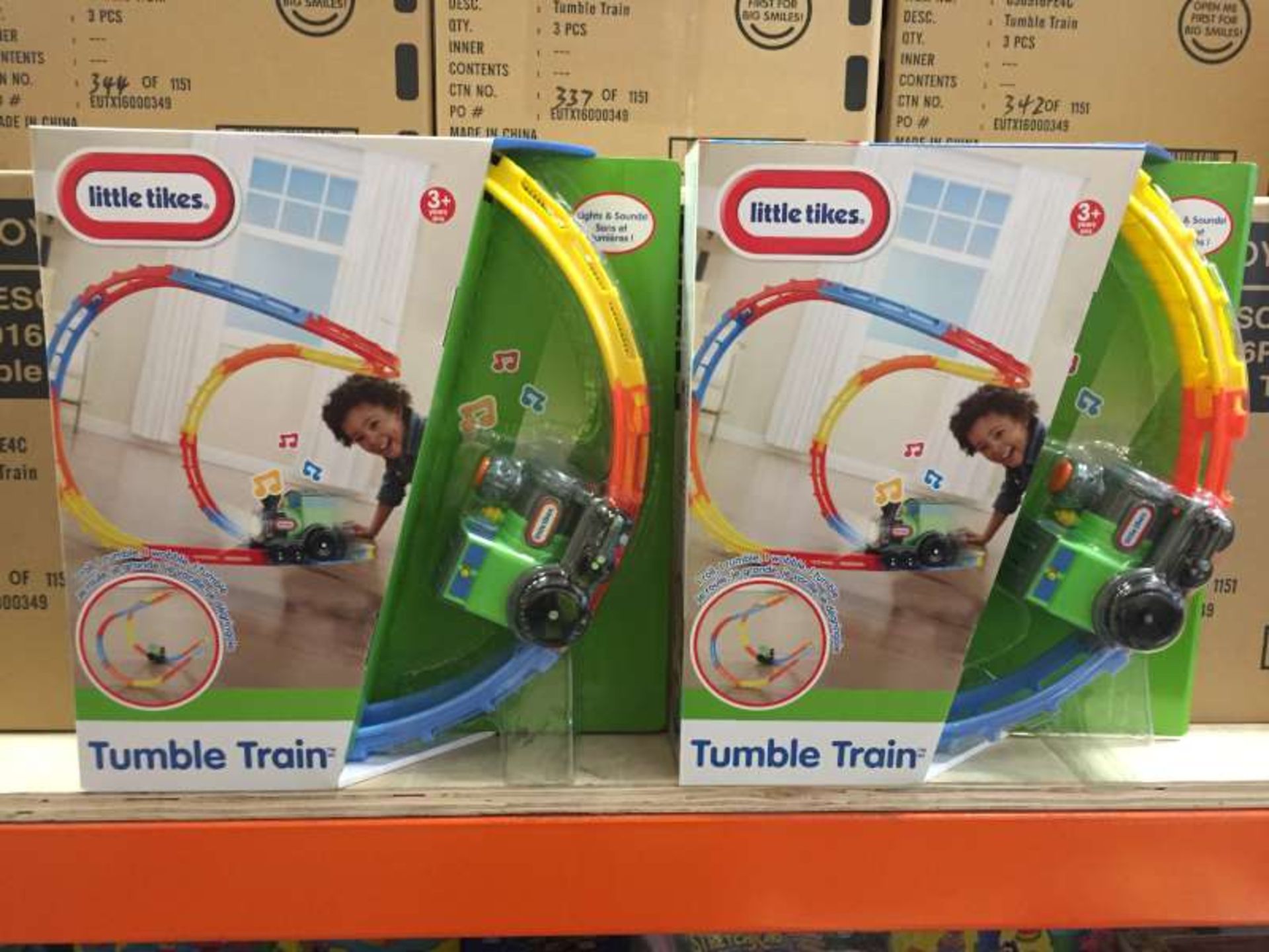 24 X BRAND NEW BOXED LITTLE TIKES TUMBLE TRAINS IN 8 BOXES