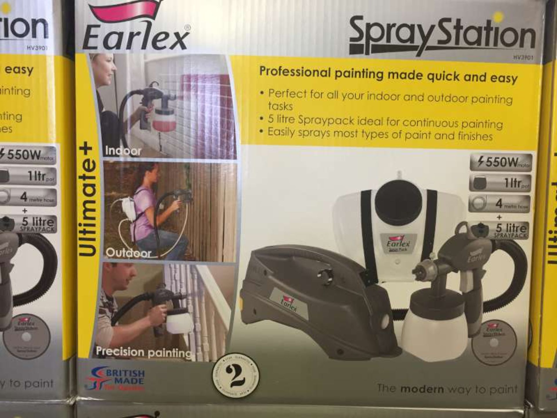 3 X BRAND NEW BOXED EARLEX SPRAY STATIONS