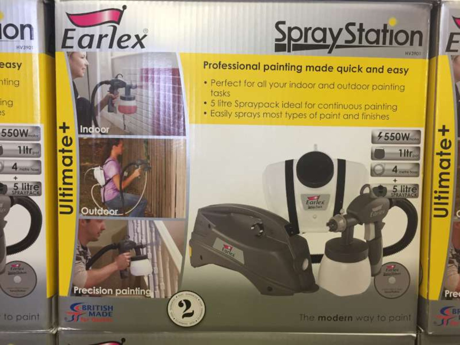 3 X BRAND NEW BOXED EARLEX SPRAY STATIONS