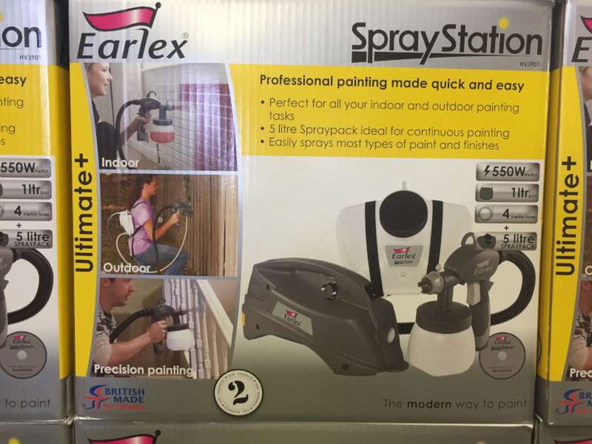 3 X BRAND NEW BOXED EARLEX SPRAY STATIONS