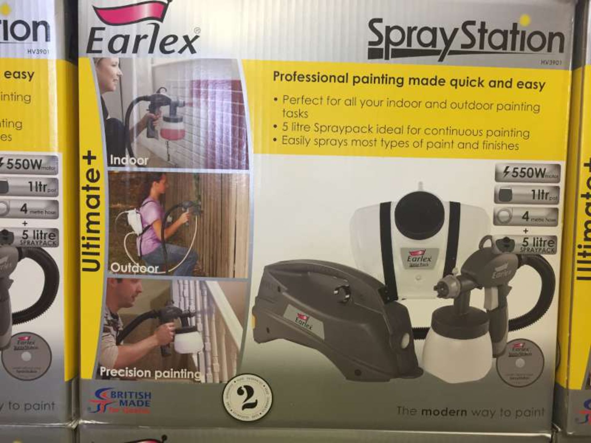 3 X BRAND NEW BOXED EARLEX SPRAY STATIONS