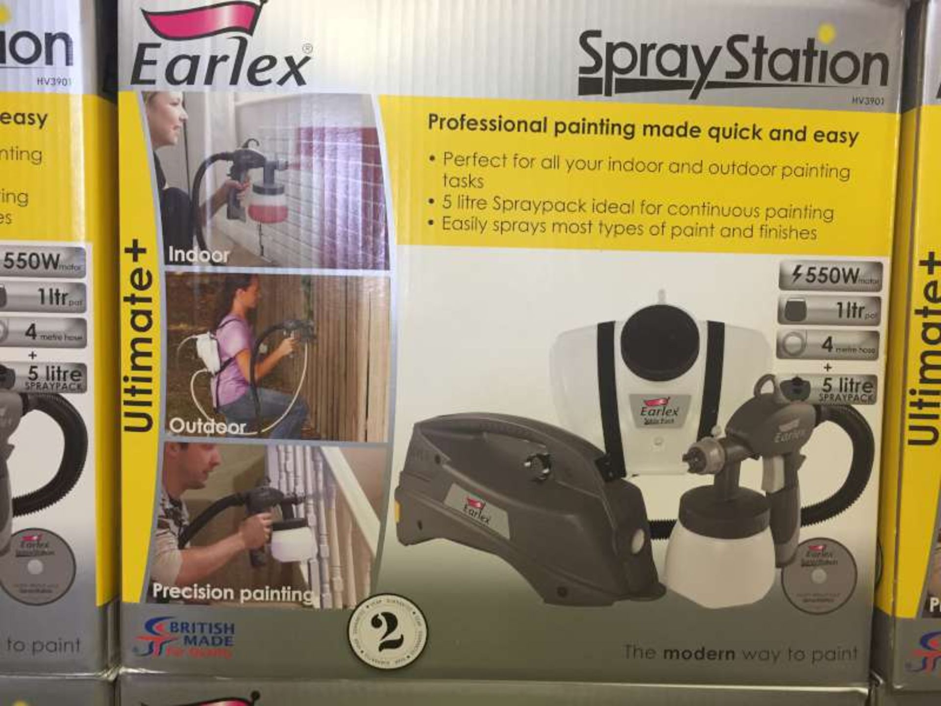 3 X BRAND NEW BOXED EARLEX SPRAY STATIONS