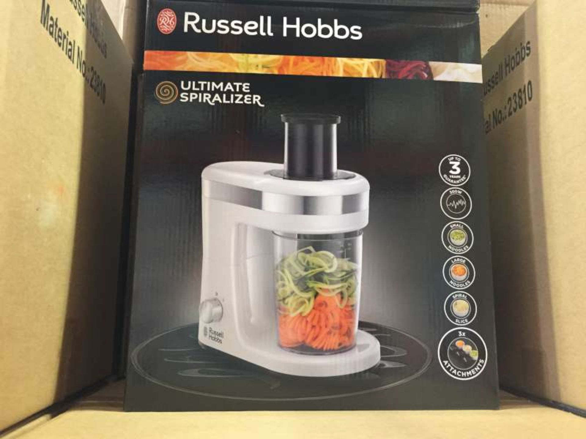 6 X RUSSELL HOBBS ULTIMATE SPIRALIZERS IN 3 BOXES