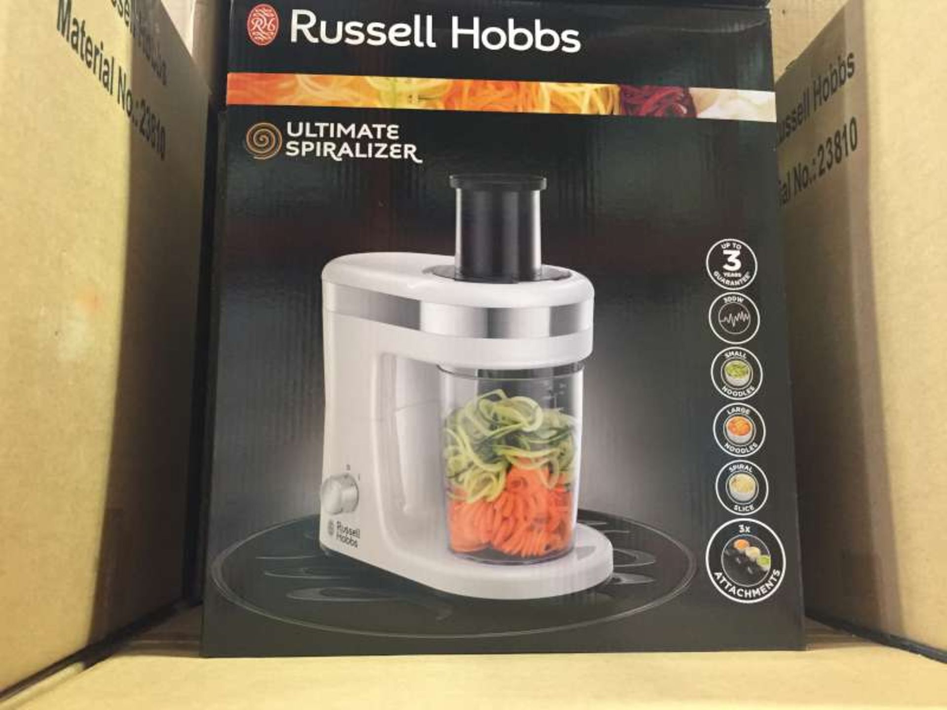6 X RUSSELL HOBBS ULTIMATE SPIRALIZERS IN 3 BOXES