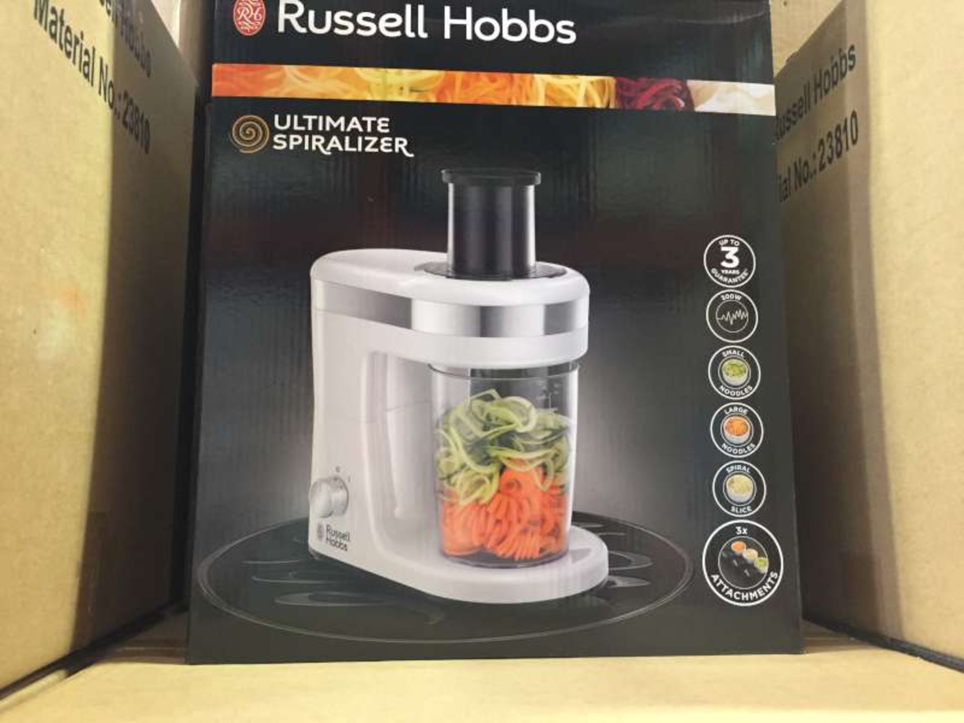 6 X RUSSELL HOBBS ULTIMATE SPIRALIZERS IN 3 BOXES