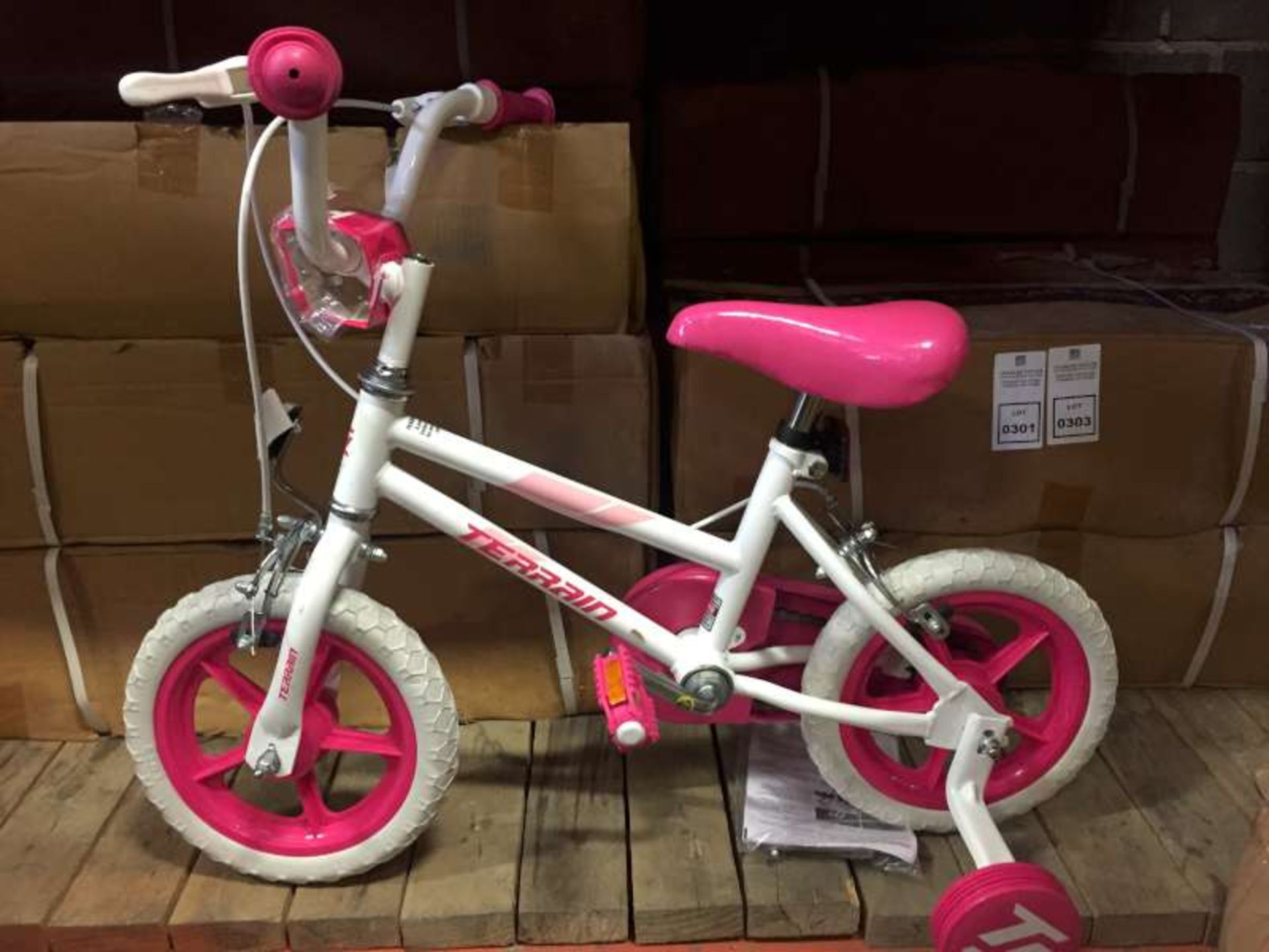 3 X BRAND NEW BOXED TERRAIN GIRLS 12" BIKES