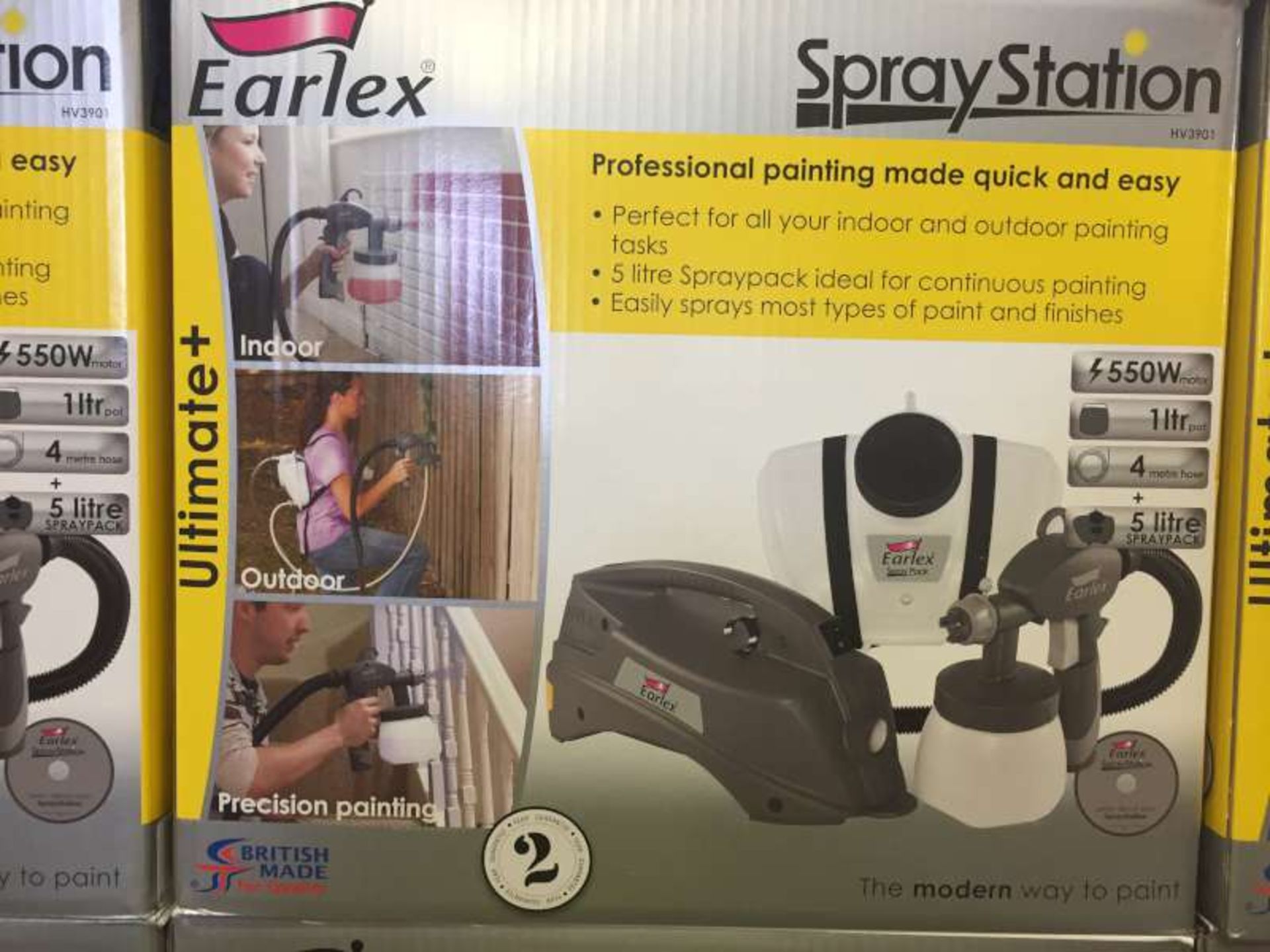 3 X BRAND NEW BOXED EARLEX SPRAY STATIONS