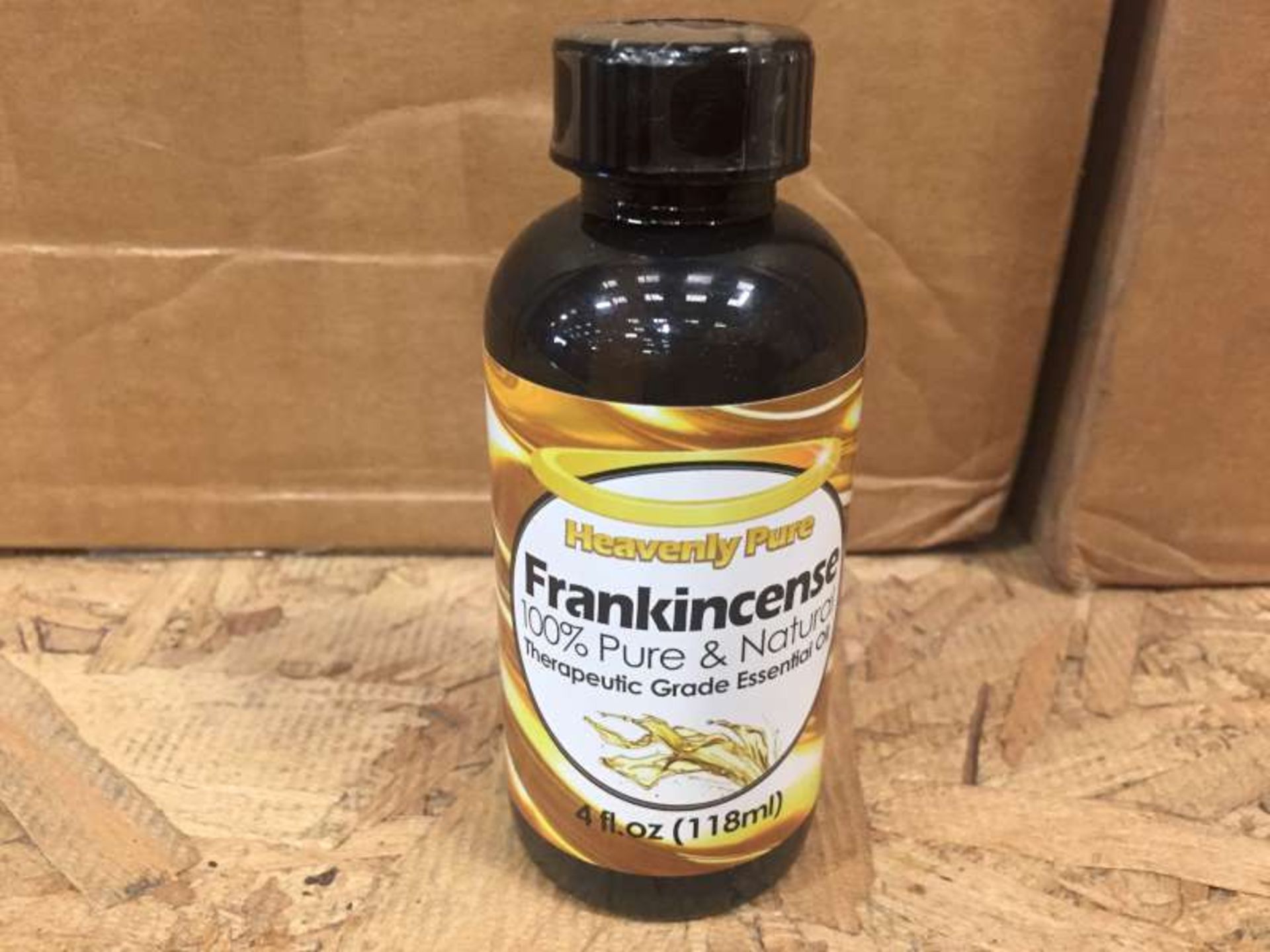 50 X 118 ML BOTTLES OF HEAVENLY PURE THERAPEUTIC GRADE ESSENTIAL FRANKINCENSE OIL IN 1 BOX