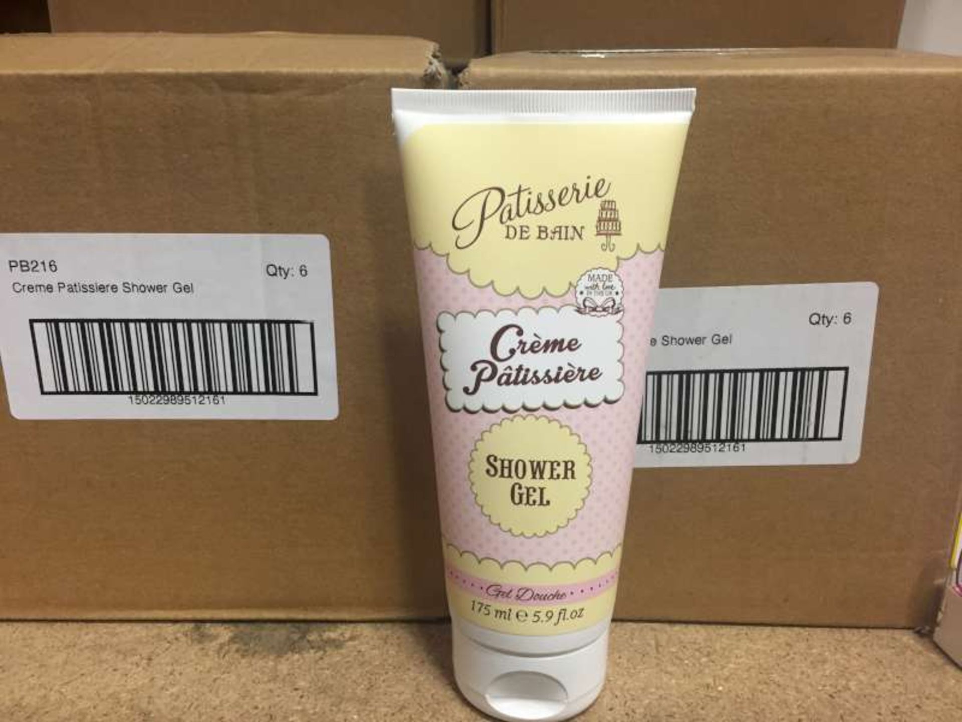 54 X 150 ML TUBES OF CRÈME PATISSIERE SHOWER GEL IN 9 BOXES