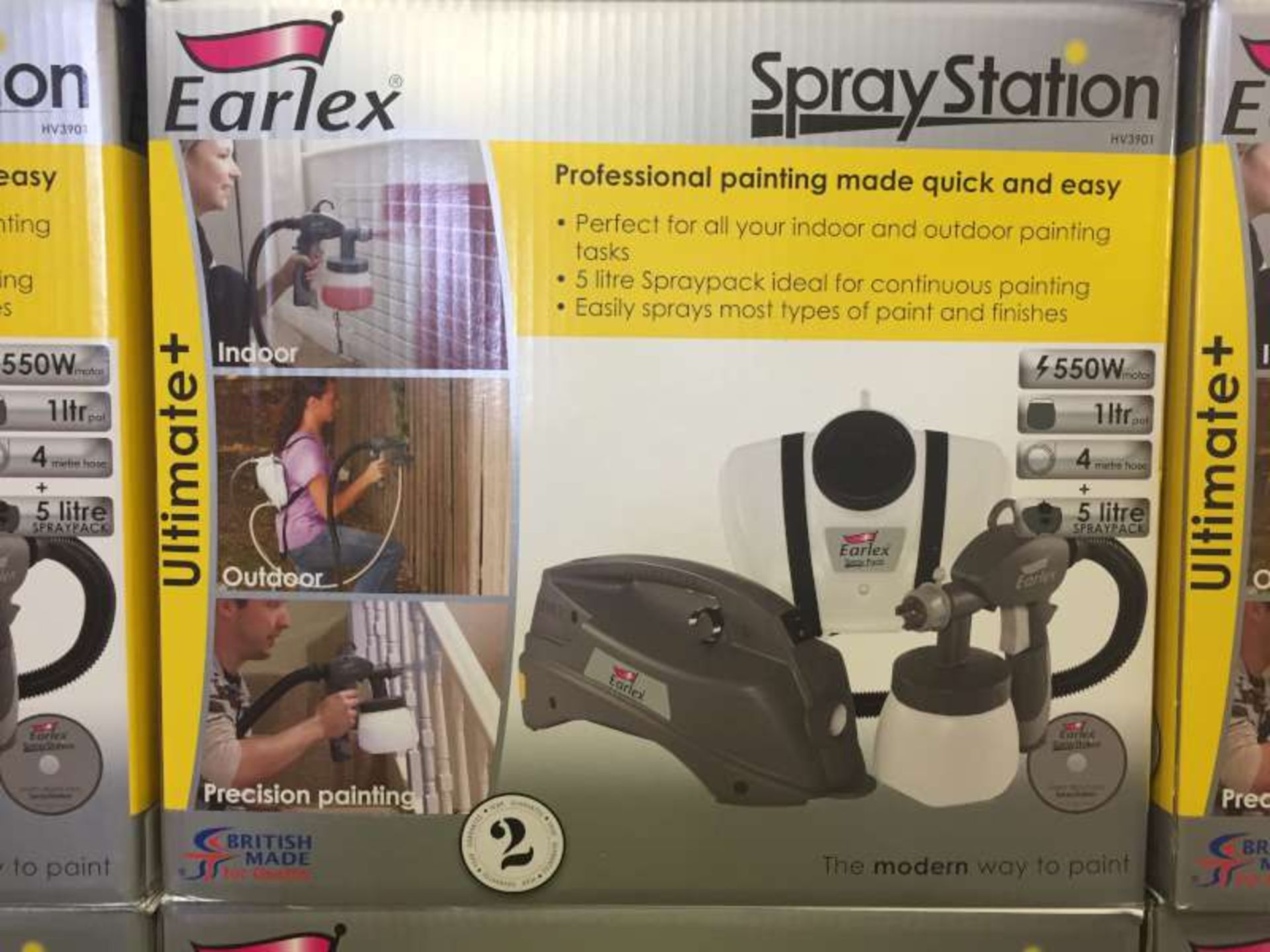 3 X BRAND NEW BOXED EARLEX SPRAY STATIONS