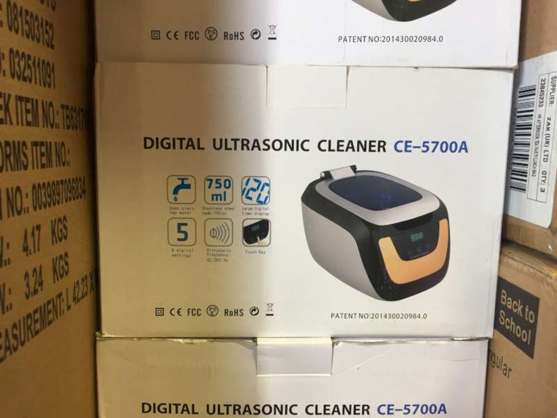 4 X DIGITAL ULTRASONIC CLEANERS MODEL CE - 5700A