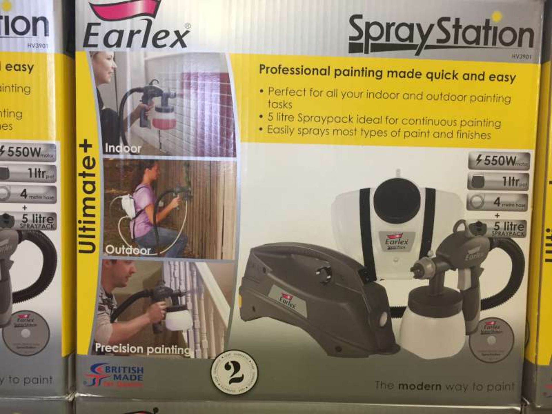 3 X BRAND NEW BOXED EARLEX SPRAY STATIONS