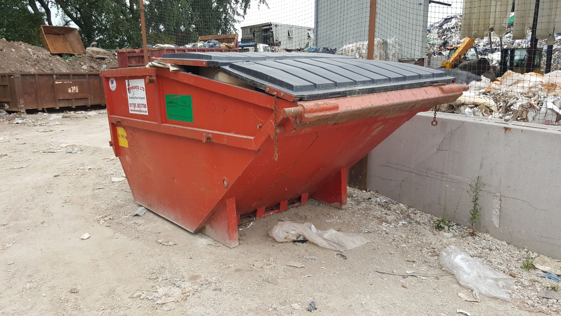 GJF 10 Cubic Yard REL spec. skip