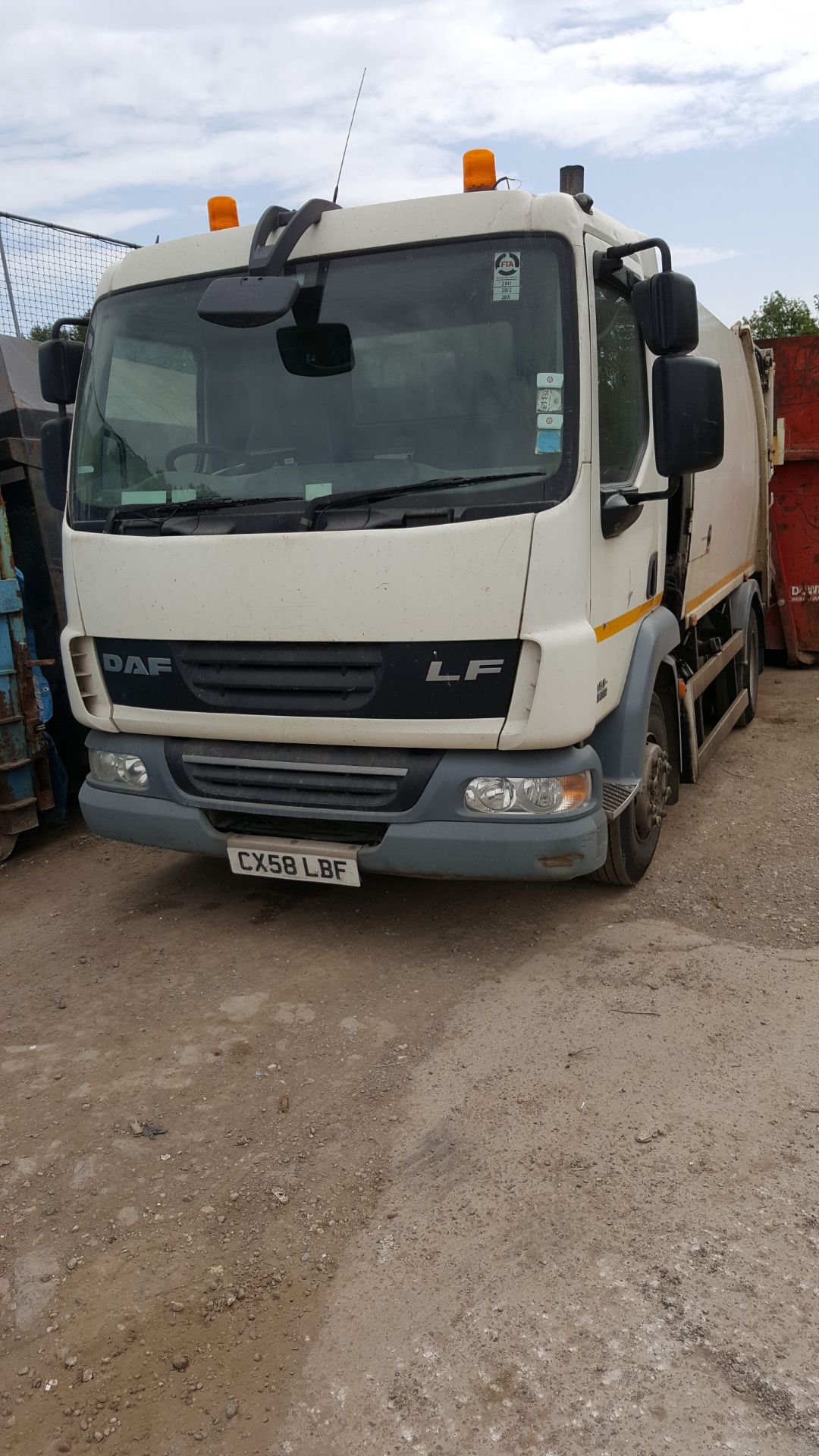 DAF 45.220 12 tonne rigid chassis refuse lorry with NTM refuse collection kit Recorded approx. 113,