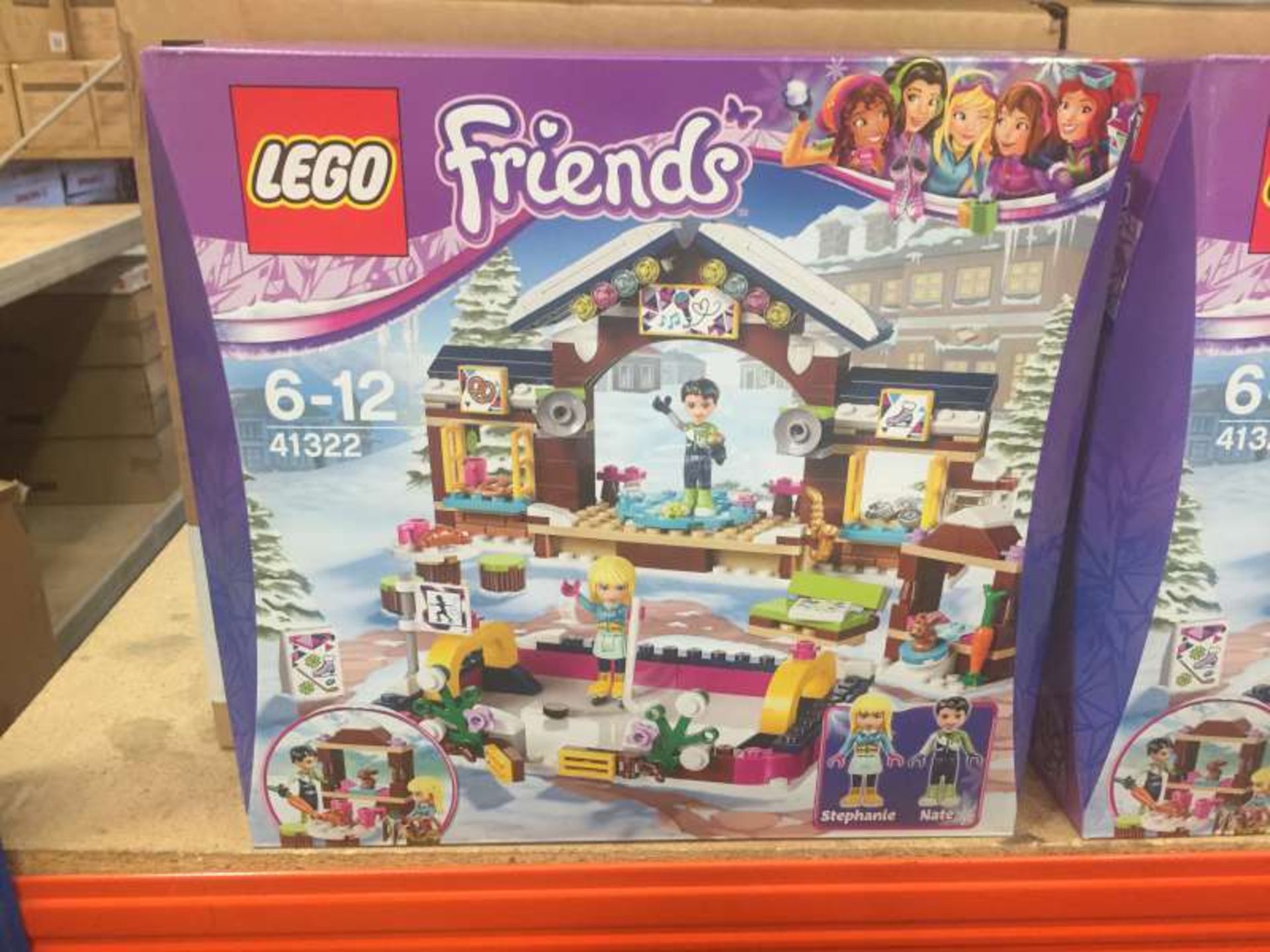 8 X BRAND NEW BOXED LEGO FRIENDS SNOW RESORT ICE RINK ( 41322 ) IN 2 BOXES