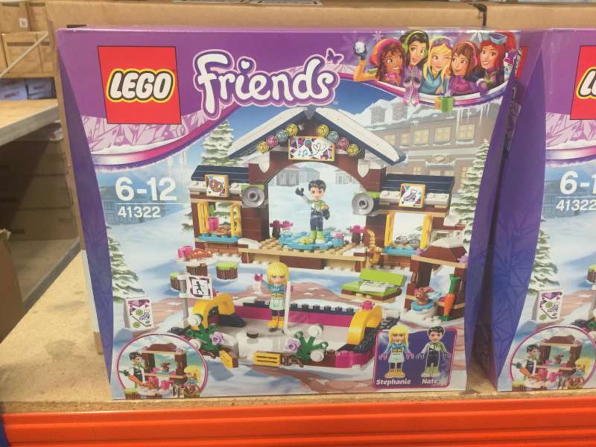 8 X BRAND NEW BOXED LEGO FRIENDS SNOW RESORT ICE RINK ( 41322 ) IN 2 BOXES