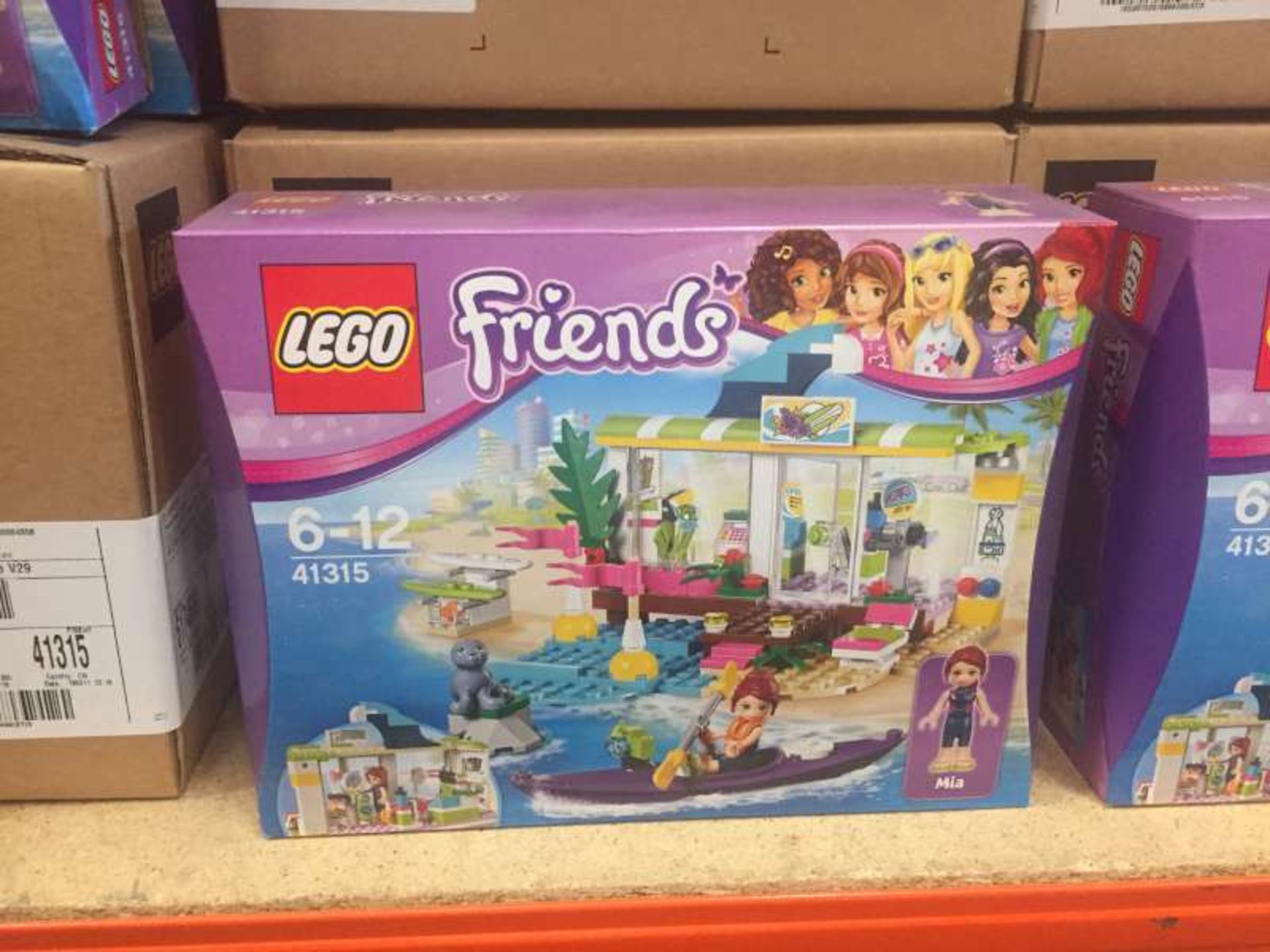 9 X LEGO FRIENDS HEART LAKE SURF SHOP ( 41315 ) IN 3 BOXES