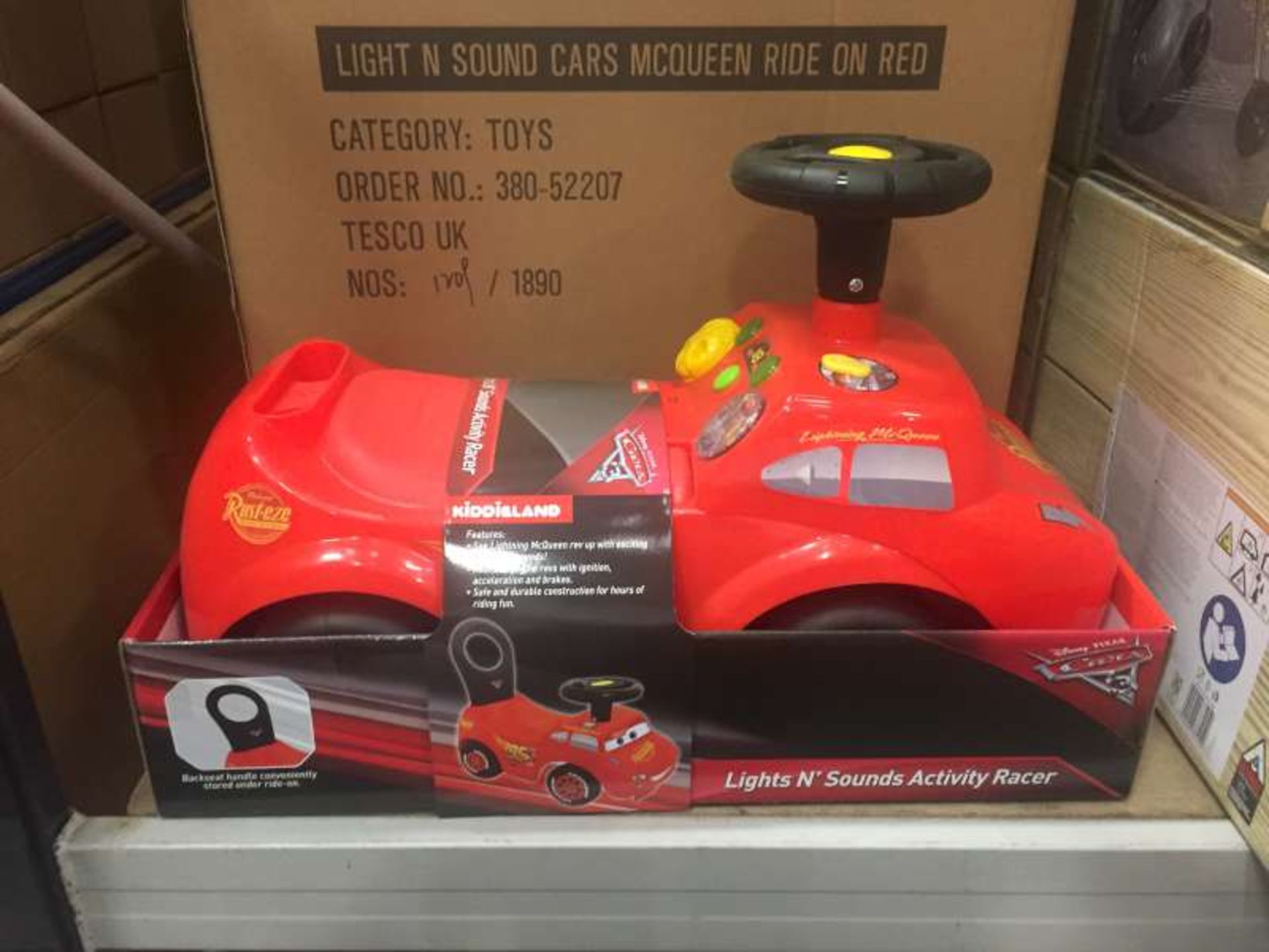 5 X BRAND NEW BOXED DISNEY PIXAR CARS 3 LIGHT AND SOUND CARS MCQUEEN RIDE ON IN 2 BOXES AND 1 X