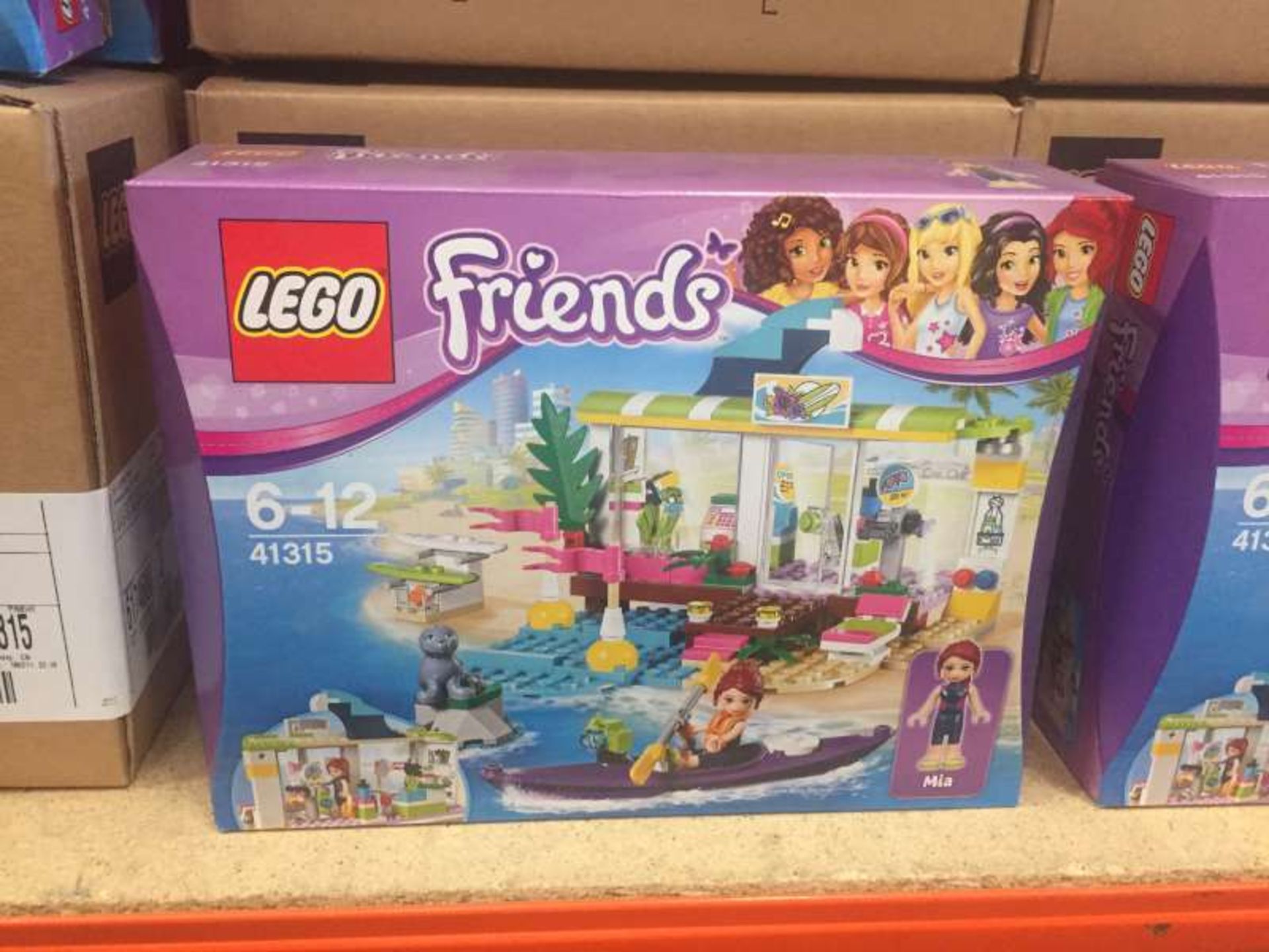 9 X LEGO FRIENDS HEART LAKE SURF SHOP ( 41315 ) IN 3 BOXES