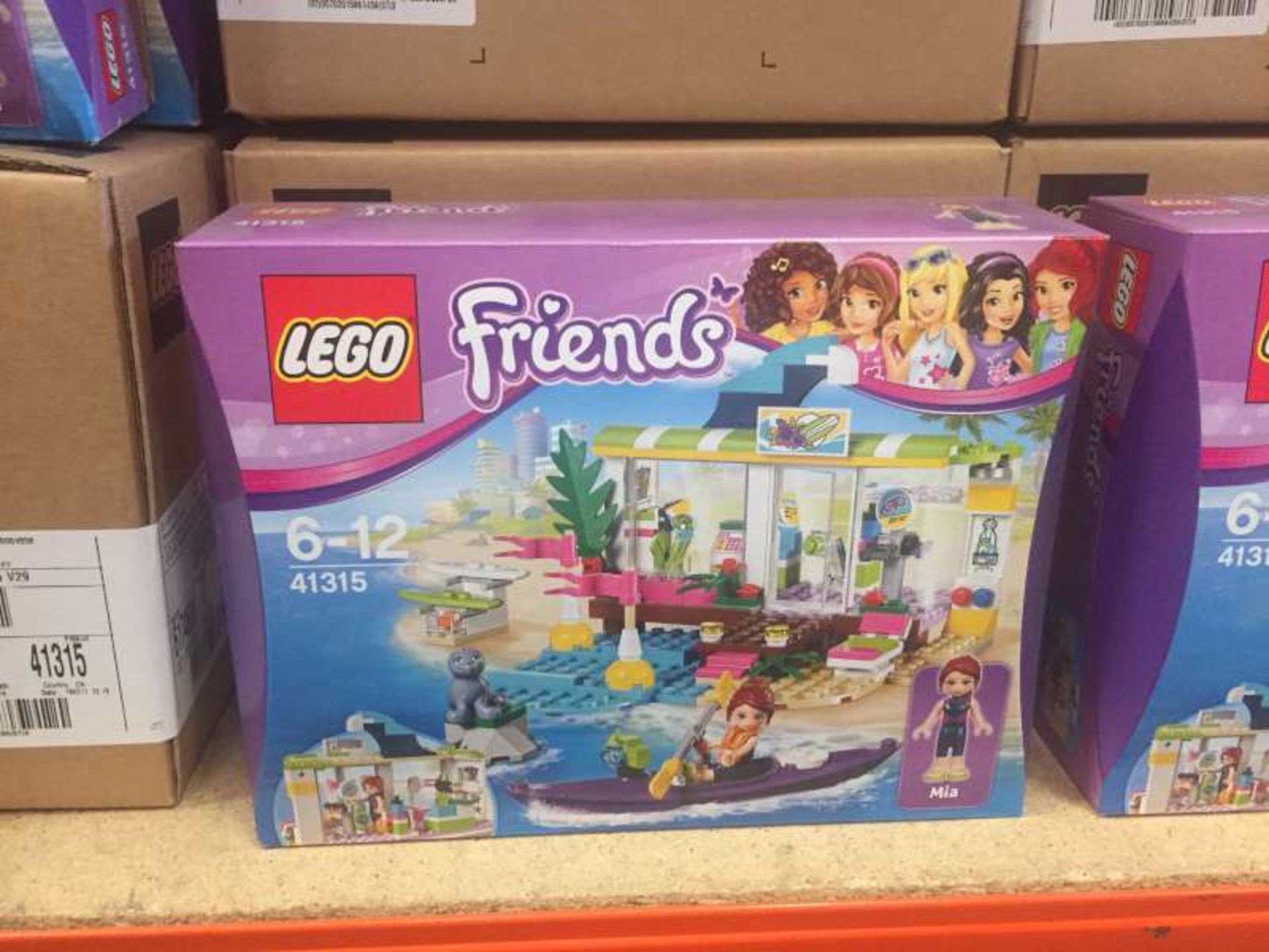 9 X LEGO FRIENDS HEART LAKE SURF SHOP ( 41315 ) IN 3 BOXES