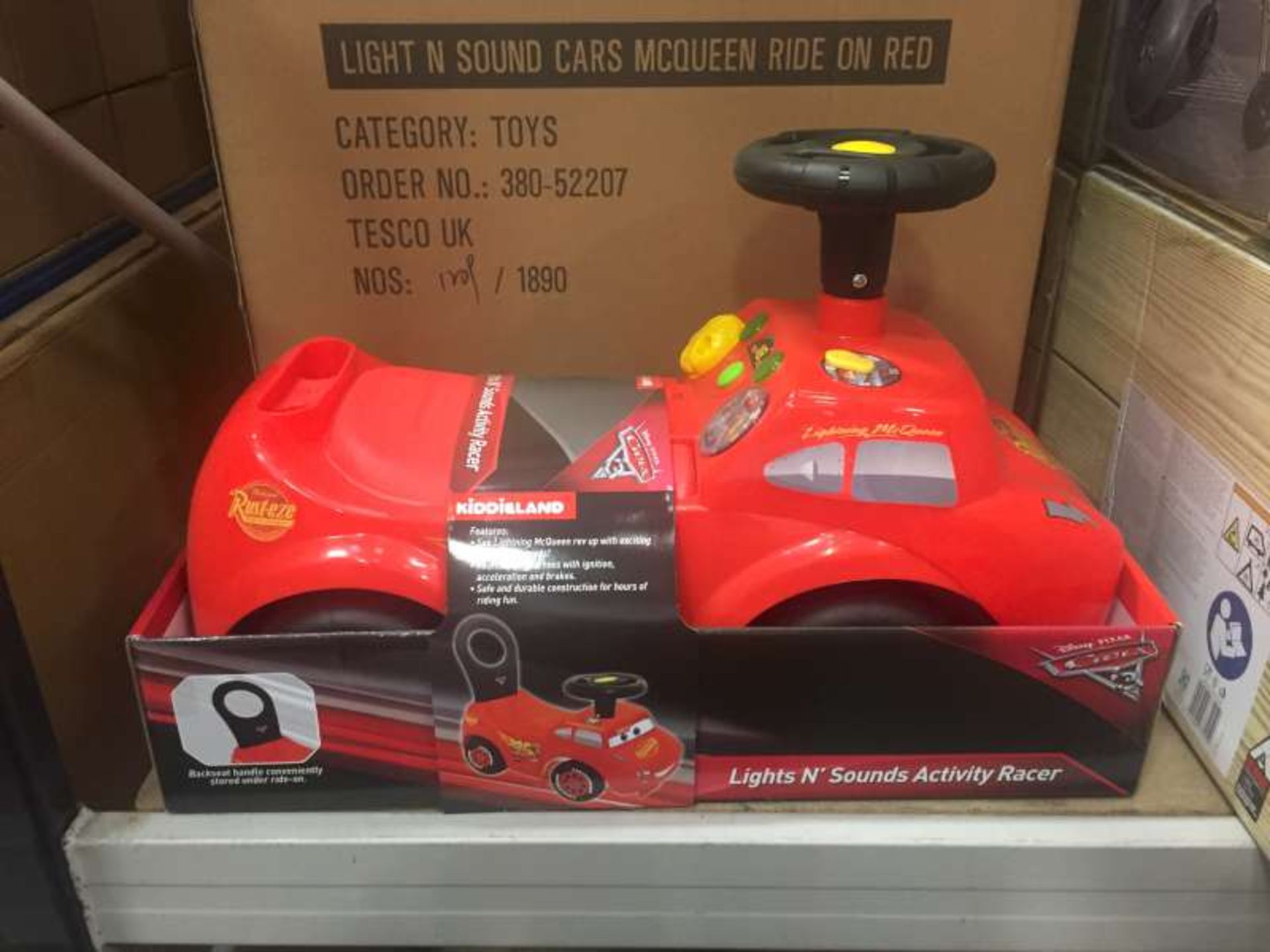 5 X BRAND NEW BOXED DISNEY PIXAR CARS 3 LIGHT AND SOUND CARS MCQUEEN RIDE ON IN 2 BOXES AND 1 X