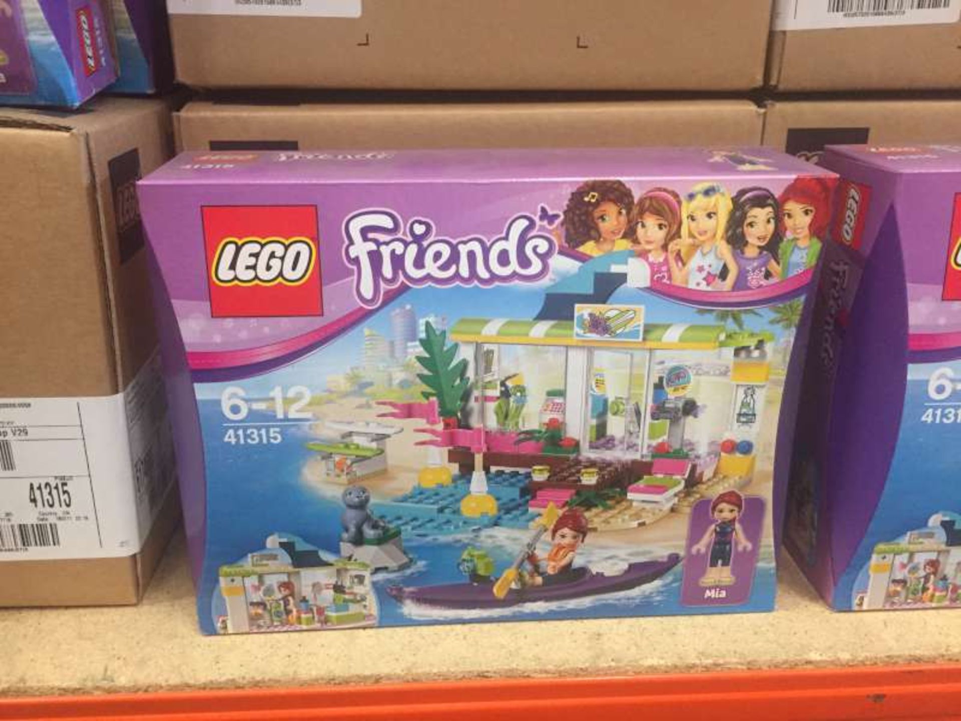 9 X LEGO FRIENDS HEART LAKE SURF SHOP ( 41315 ) IN 3 BOXES