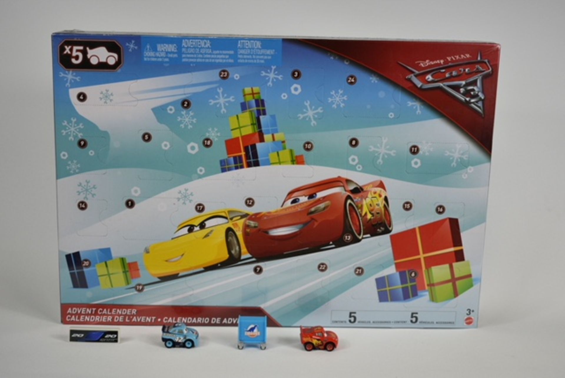 24 X BRAND NEW BOXED DISNEY PIXAR CARS 3 ADVENT CALENDARS IN 2 BOXES