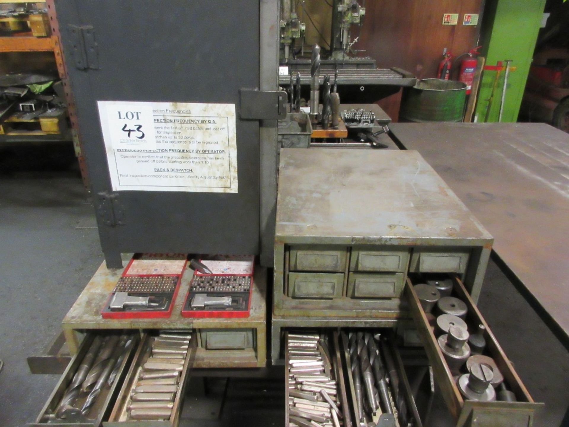 Bench and tooling including numbering sets