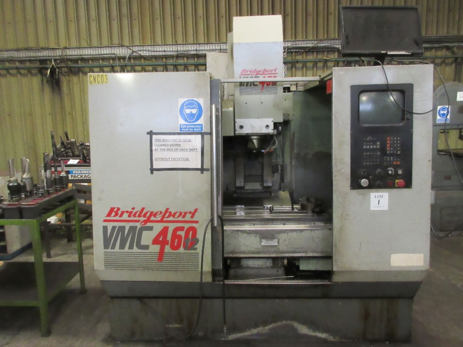 Bridgeport VMC 460-12 CNC vertical machine centre. Serial No. 25075. Year 1993. A Risk Assessment