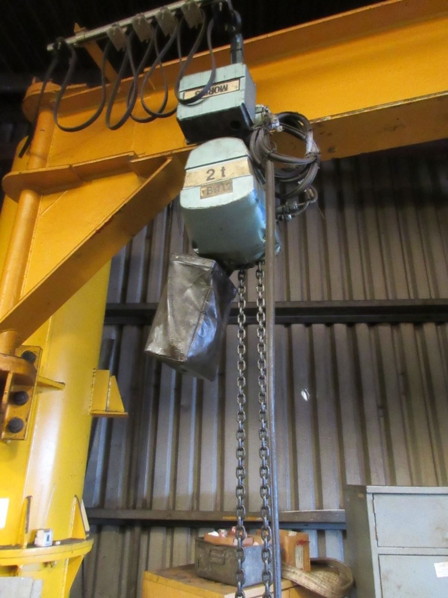 Chesterfield jib crane with Morris 2 tonne pendant controlled electric hoist. A Risk Assessment - Image 2 of 2