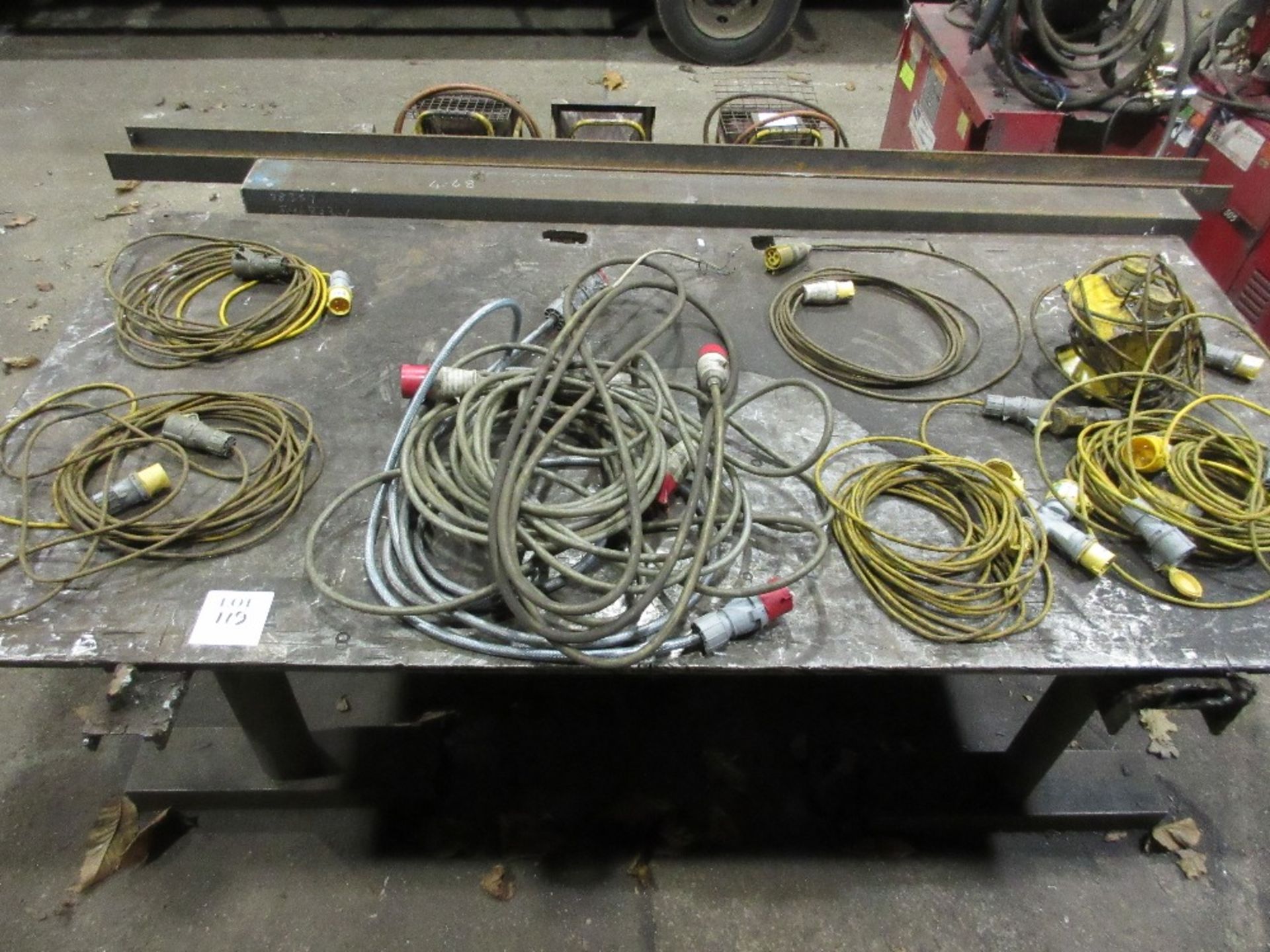 5 - coils of welding power cable and 1 splitter