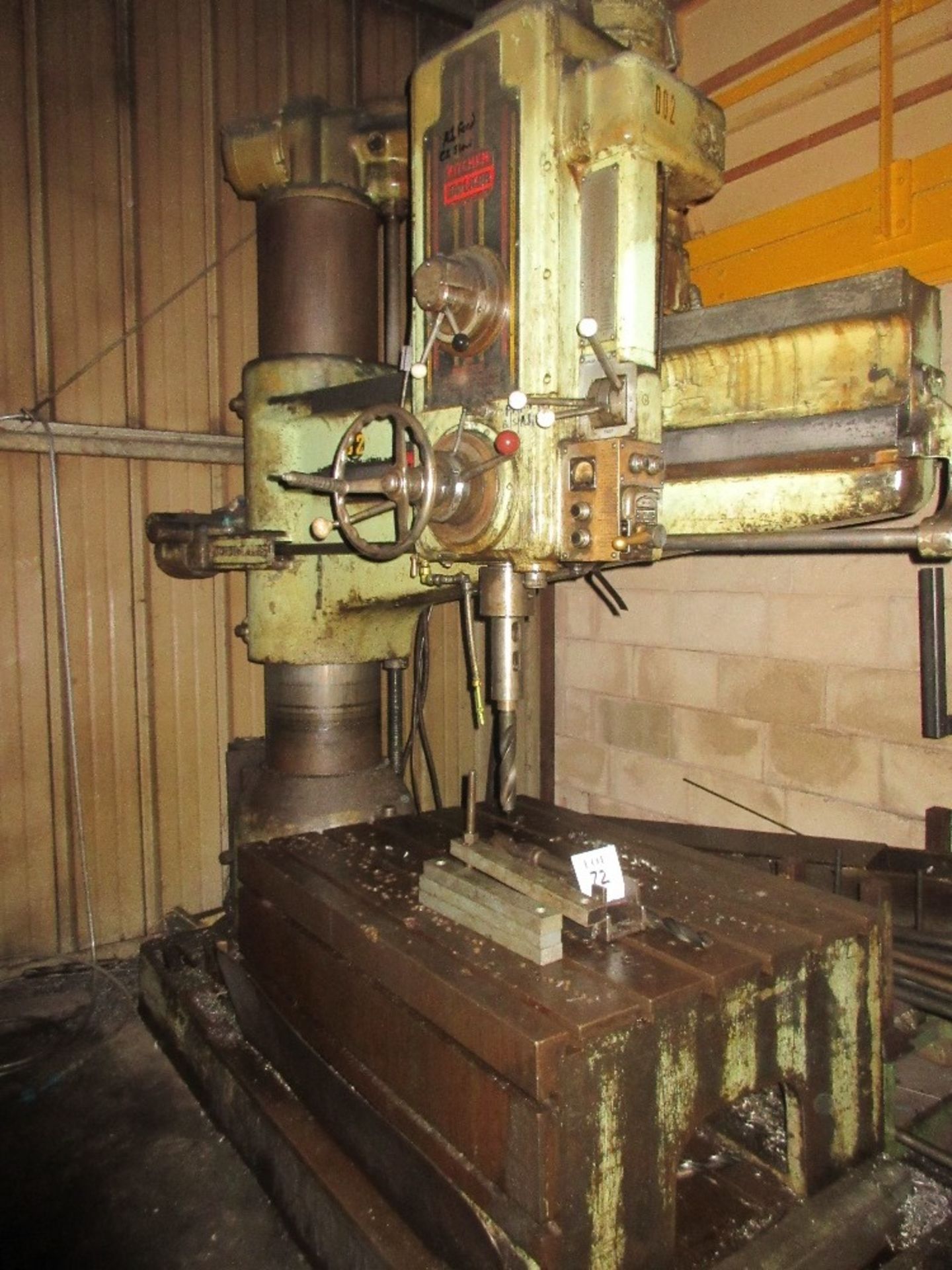 Kitchen and Walker E-3 radial arm drill. Serial No. 1997. Year 1972. A Risk Assessment and Method