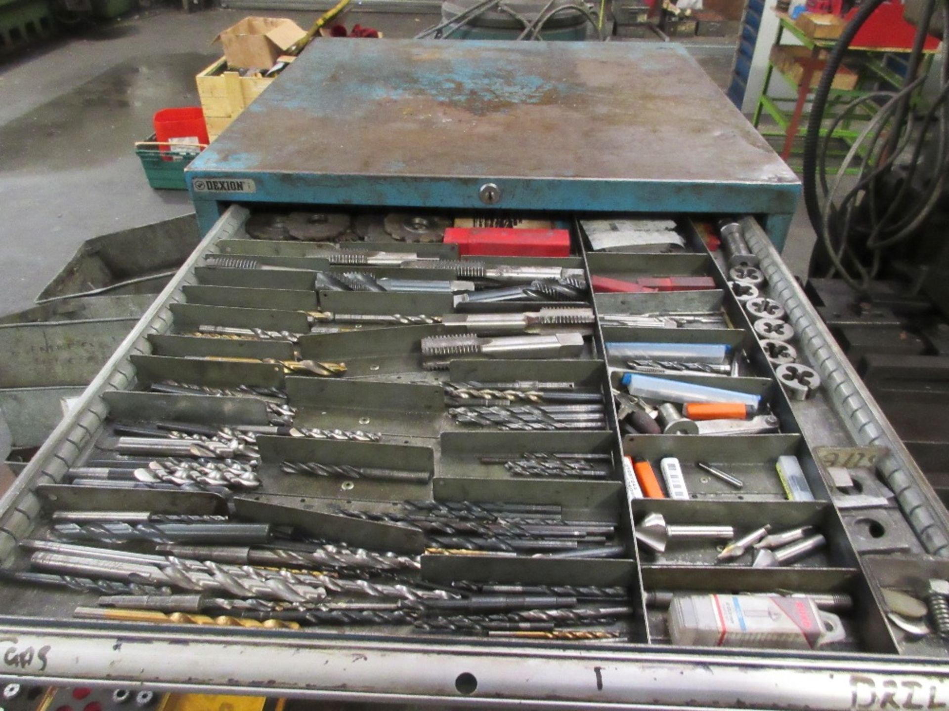 Tooling cabinet containing taps, drills, tips, endmills etc - Image 2 of 9