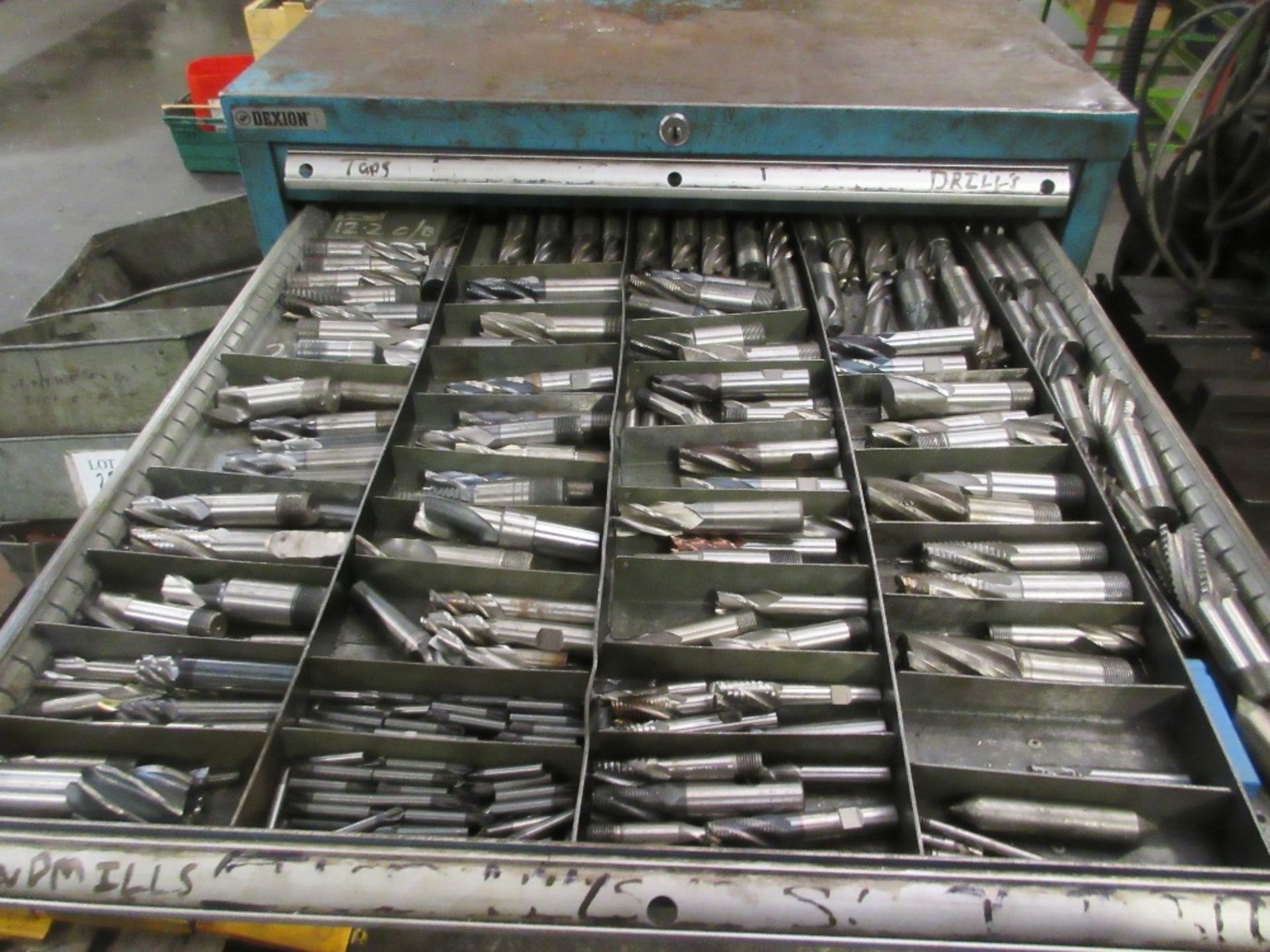 Tooling cabinet containing taps, drills, tips, endmills etc - Image 3 of 9